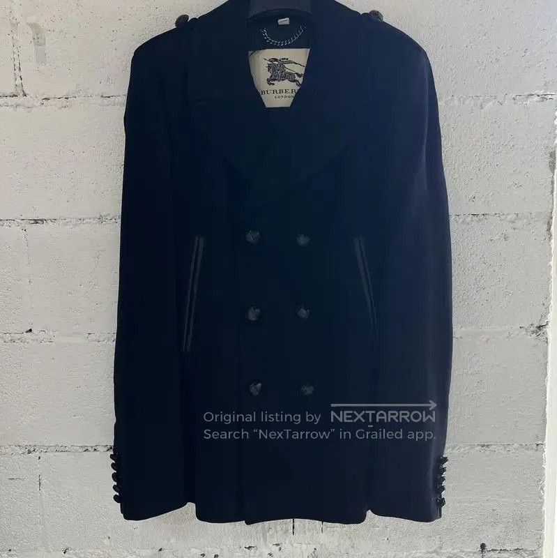 Burberry Burberry Black Wool Blend Men's Coat. Size US XL / EU 56 / 4 - 1 Thumbnail