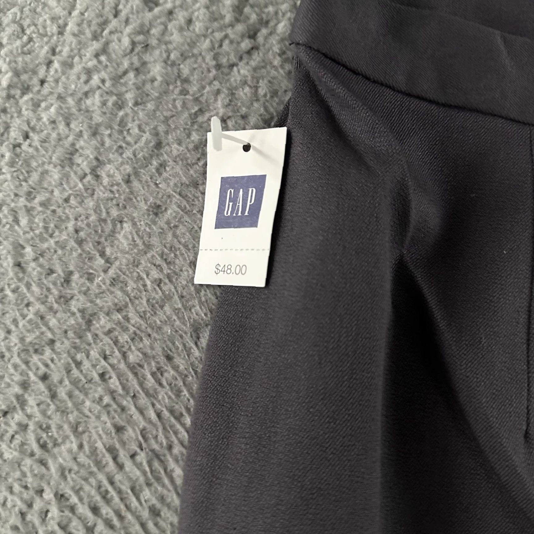 Gap Gap Womens Pants Size 12 Gray High Rise Side Zip Stretch Cotton Blend Size 28" / US 6 / IT 42 - 4 Thumbnail