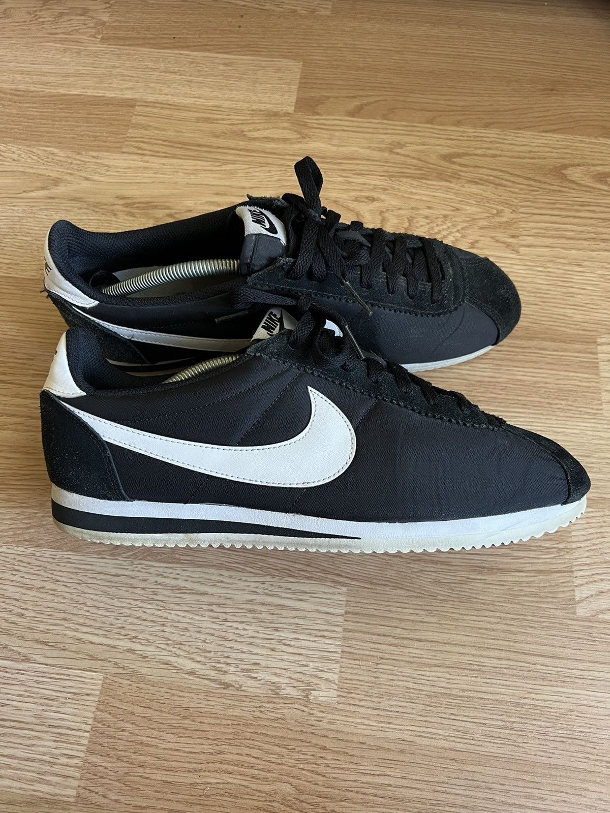 Nike Cortez '72 Black/White Nylon Shoes Size 11