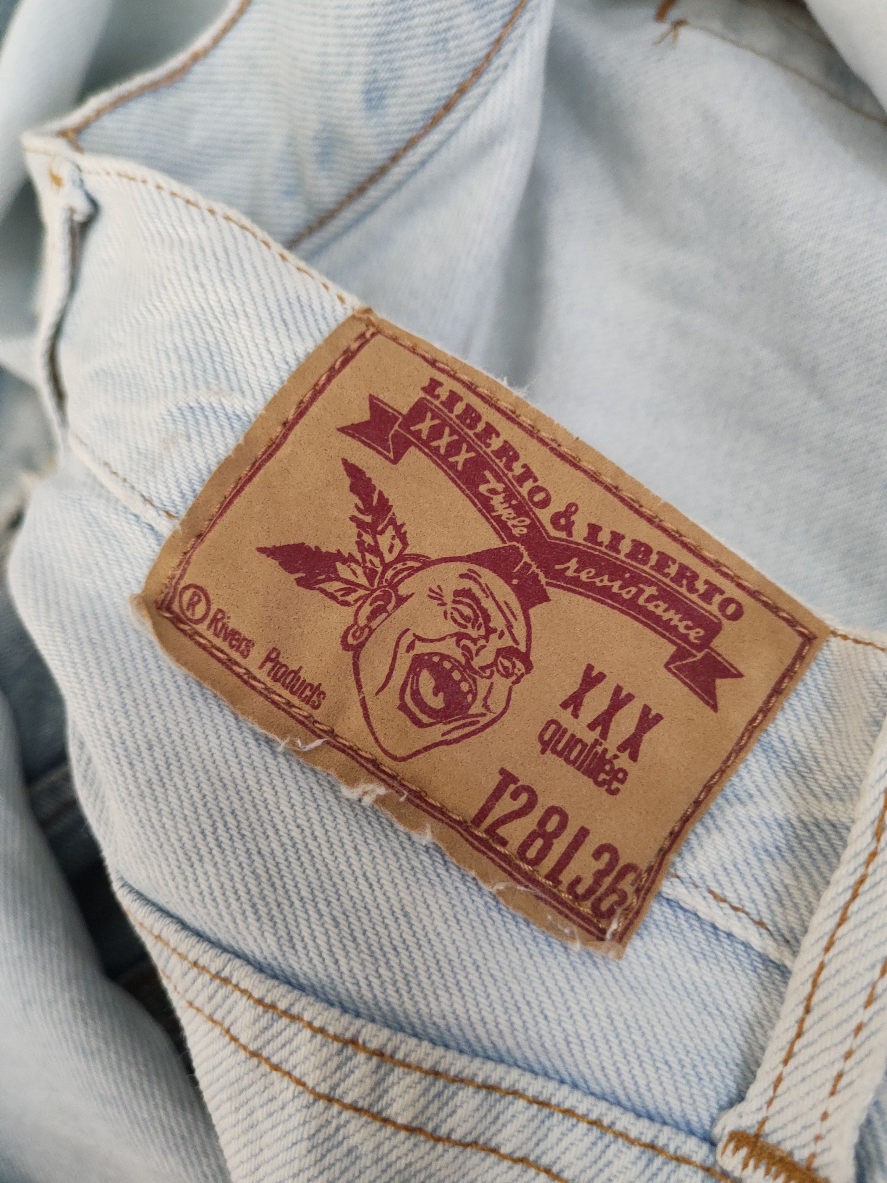 Vintage Liberto made in italy faded denim Ripped Jeans #W1987 Size US 27 - 15 Thumbnail