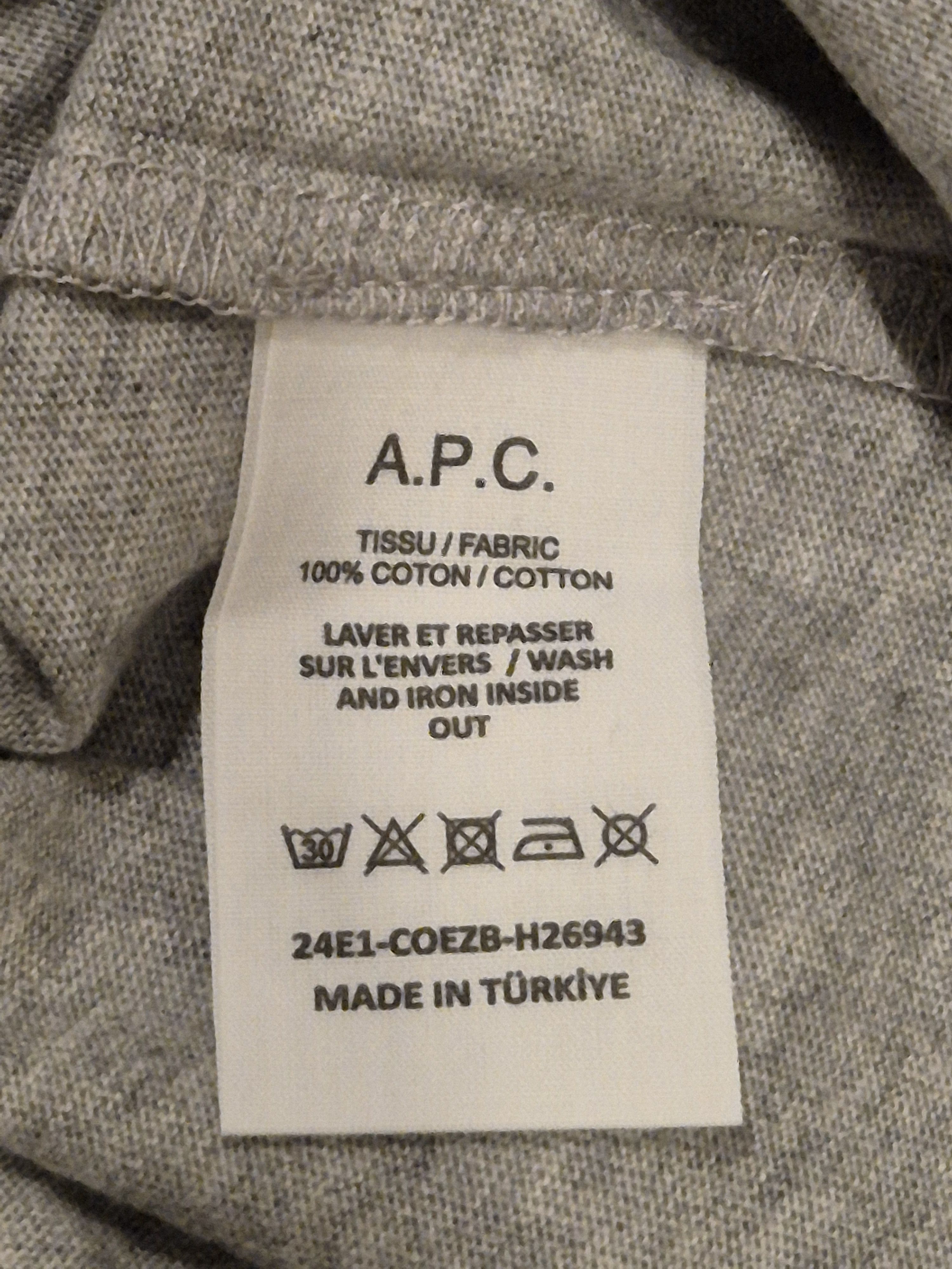A.P.C. APC t-shirt Size US M / EU 48-50 / 2 - 3 Thumbnail