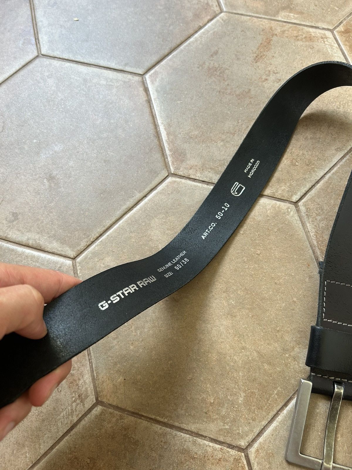 G-Star VINTAGE AVANT-GARDE G STAR LEATHER BELT Size ONE SIZE - 5 Thumbnail