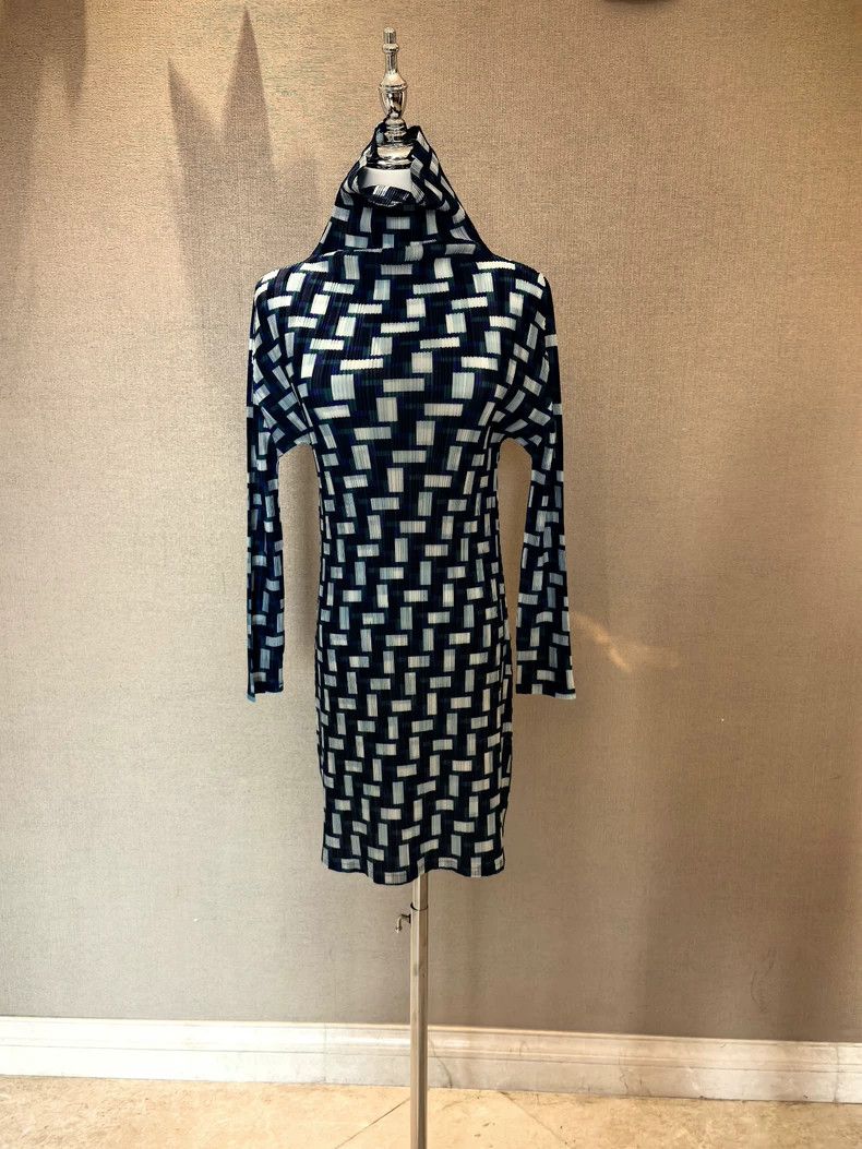 Issey Miyake issey miyake size:3 Blue and white striped dress Size XXS / US 00 / IT 34 - 1 Thumbnail
