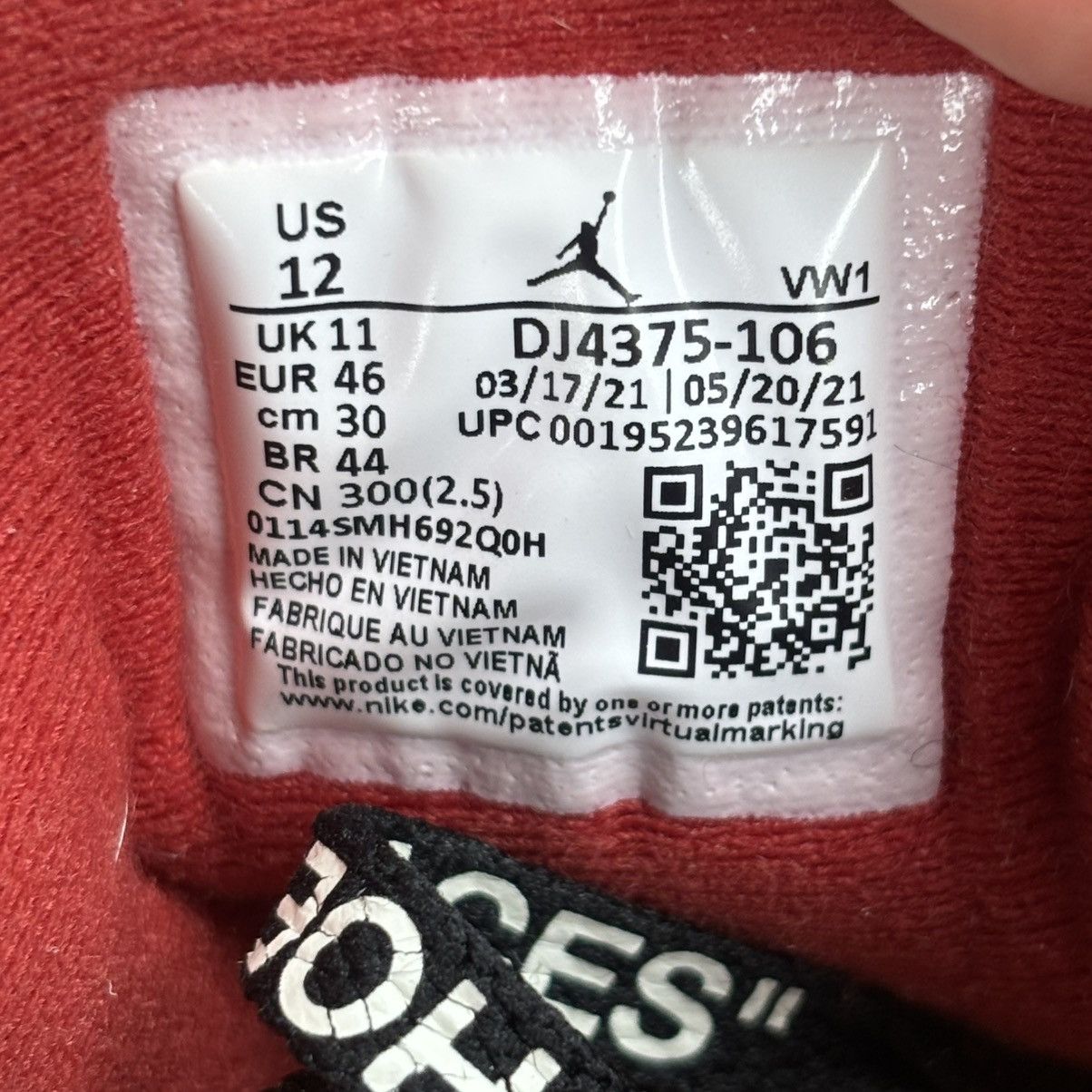 Jordan Brand × Off-White Size 12 - Jordan 2 Retro Low SP Off-White Varsity Red VNDS Size US 12 / EU 45 - 9 Thumbnail