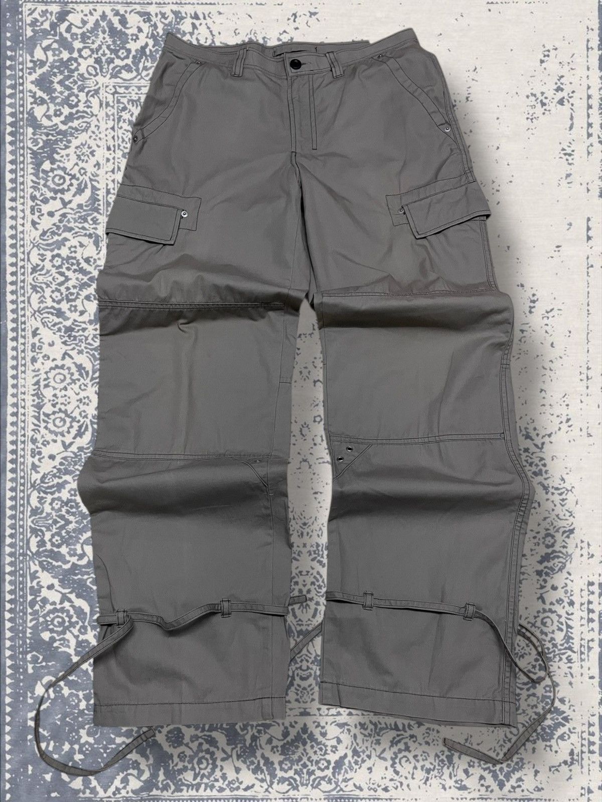 Designer × Japanese Brand × Vintage Vintage 1990s Japan Designer On Board Parachute Cargo Pant Size US 31 - 1 Thumbnail