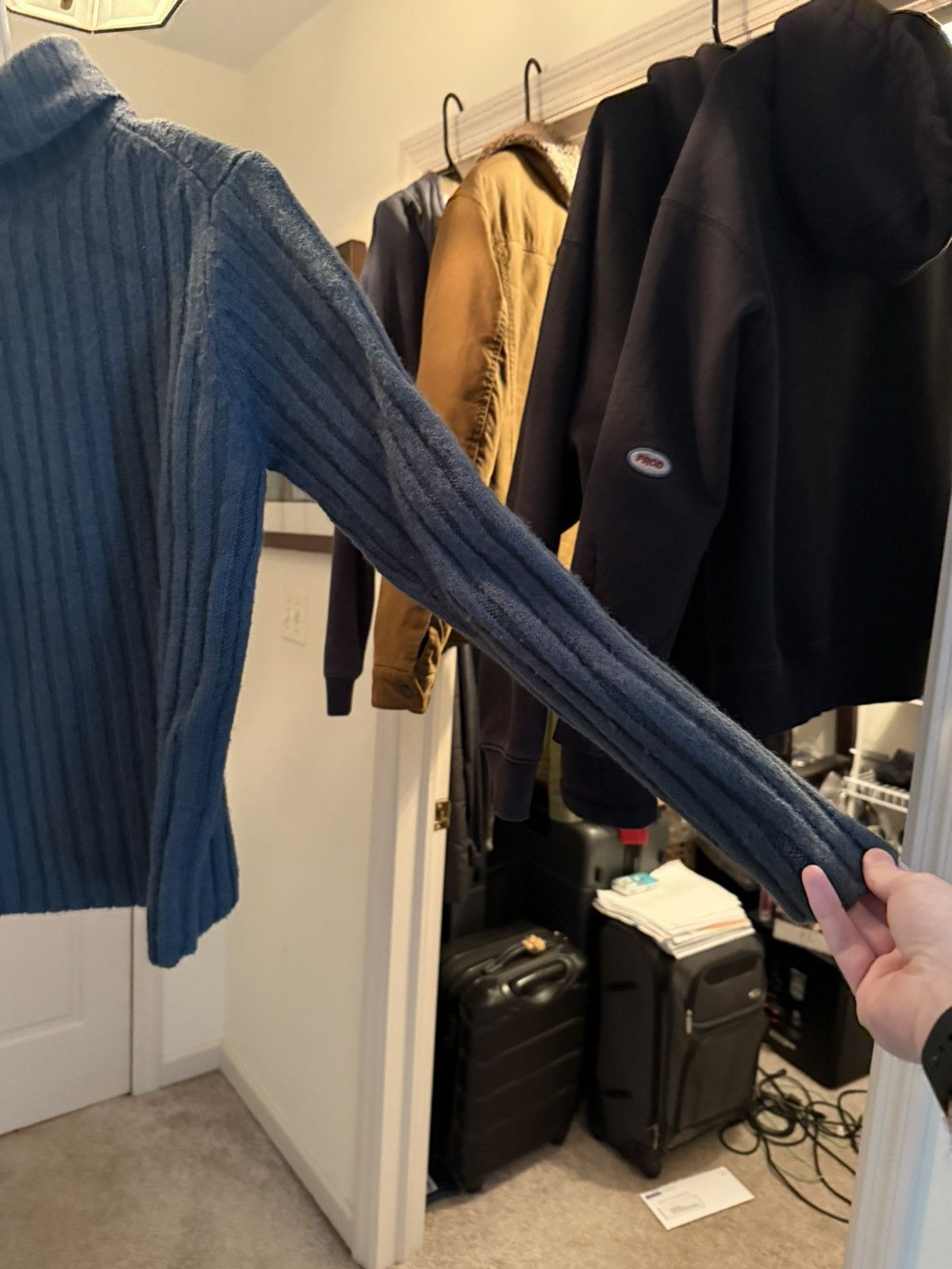 French Connection Corduroy Side Pocket Lined Wool Turtleneck Size US M / EU 48-50 / 2 - 12 Thumbnail