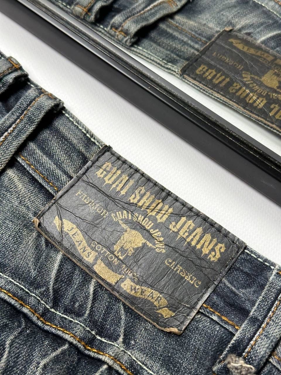 Vintage 🔥Vintage 90s G Star Style Washed Distress Japan Jeans Y2K Size US 34 / EU 50 - 10 Thumbnail