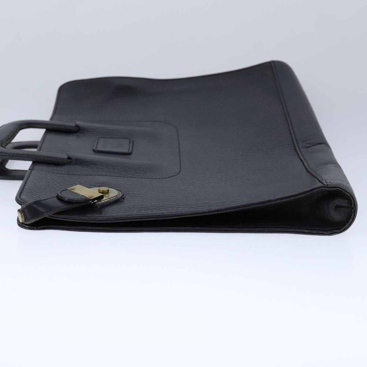 Burberry Burberry Business Bag Leather Black Gold Size ONE SIZE - 3 Thumbnail