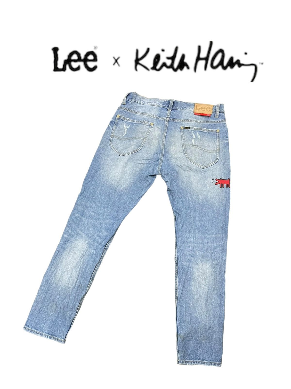 Keith Haring × Lee Lee x Keith Haring Skinny Denim Size US 33 - 6 Thumbnail