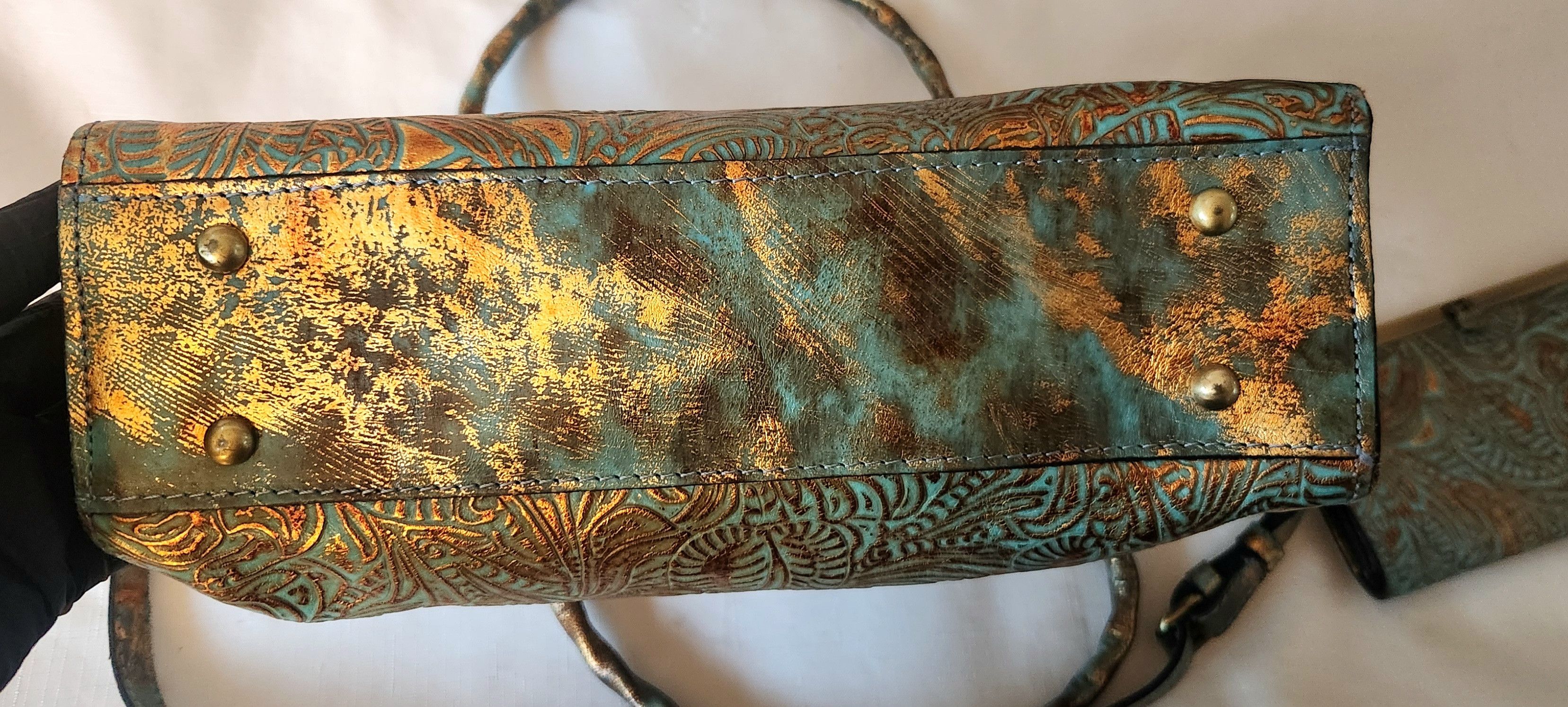 Patricia Nash Patricia Nash Zancona Tote Bag Purse and Wallet Leather Size ONE SIZE - 11 Thumbnail