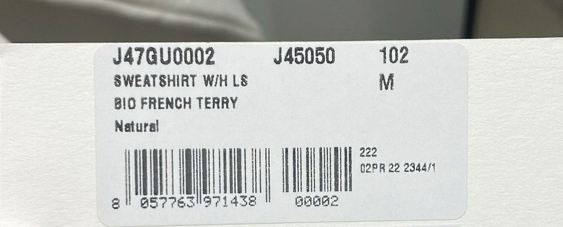 Jil Sander o1mt1gz0824 Logo Sweatshirt Hoodie in Natural Size M / US 6-8 / IT 42-44 - 6 Thumbnail