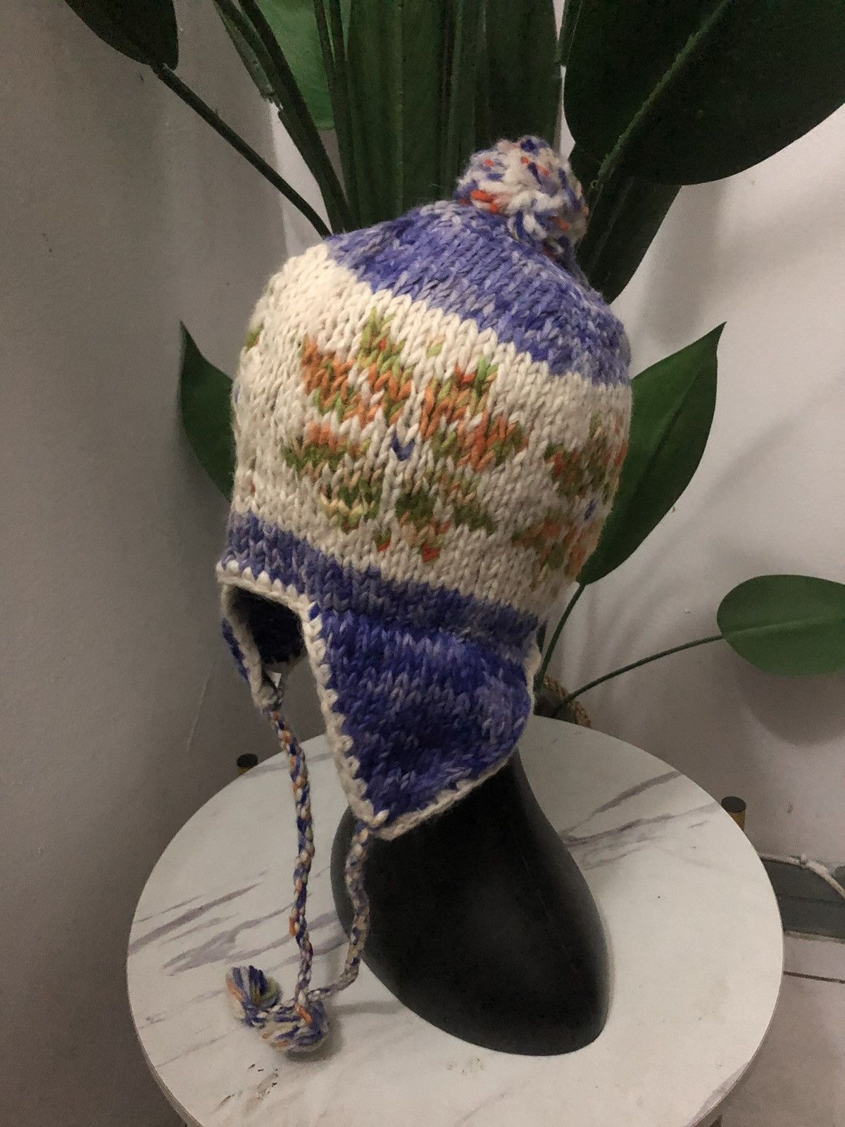 Japanese Brand × Vintage VINTAGE EAR FLAT NAVAJO WOOL BEANIE HAT Size ONE SIZE - 3 Thumbnail