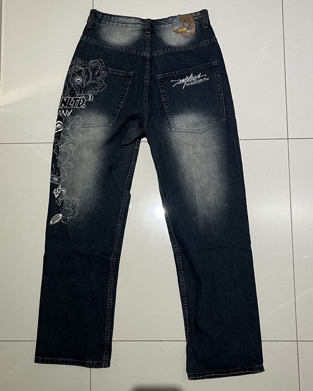 Ecko Unltd. Vintage Ecko Ultd Embroidered Jeans Size US 31 - 3 Thumbnail