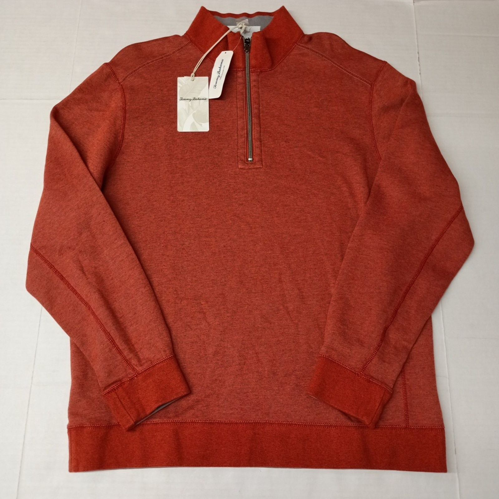 Tommy Bahama Tommy Bahama Reversible Ginger Pullover 1/4 Zip Men's Size L Size US L / EU 52-54 / 3 - 1 Thumbnail