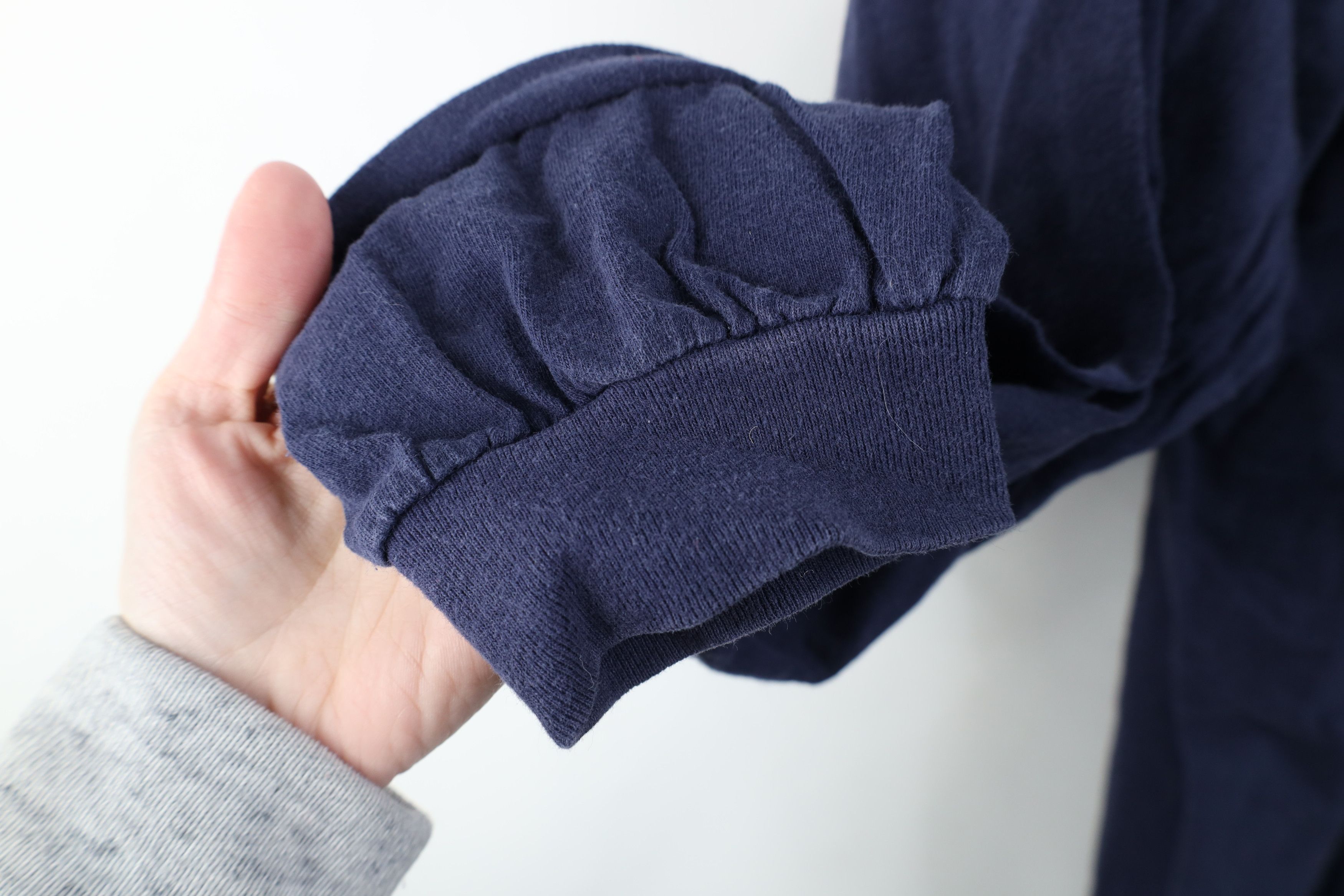 Vintage Vintage 90s Streetwear Cotton Long Sleeve T-Shirt Blue USA Size US XXL / EU 58 / 5 - 8 Thumbnail
