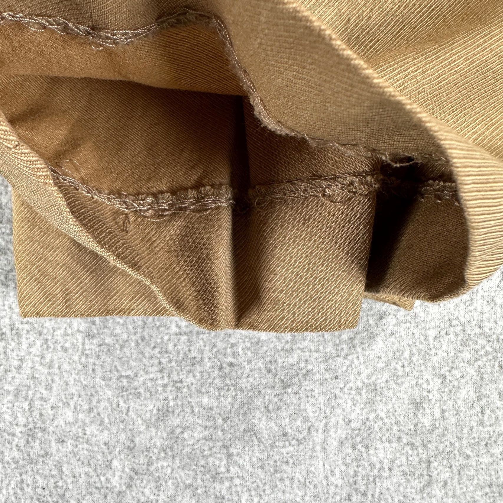 Canali Canali Dress Pants Mens 34x23 100% Wool Brown Flat Front Straight Leg Trousers Size US 34 / EU 50 - 7 Thumbnail