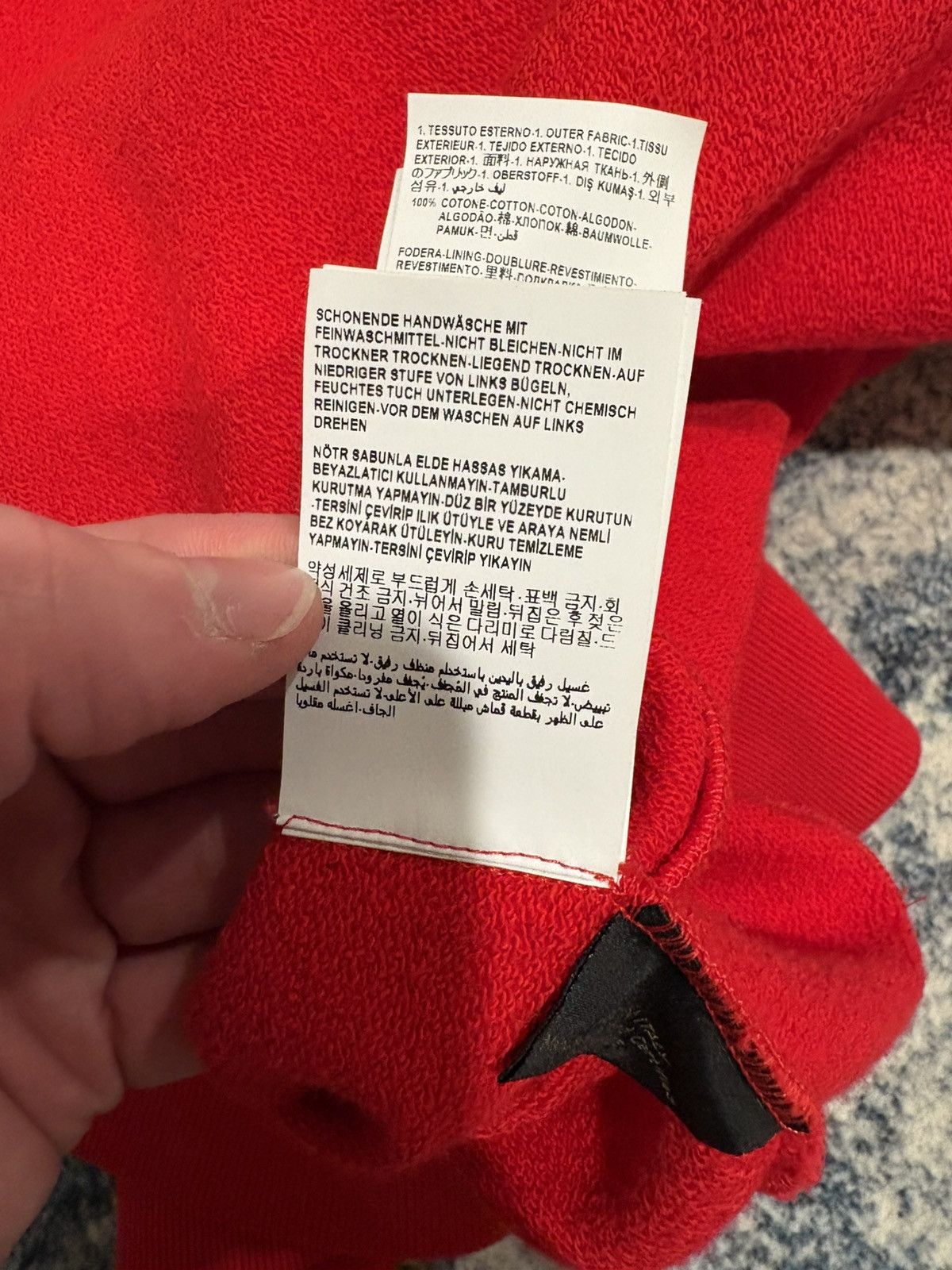 Versace Versace Logo Print Hoodie Red Size S Size US S / EU 44-46 / 1 - 17 Thumbnail
