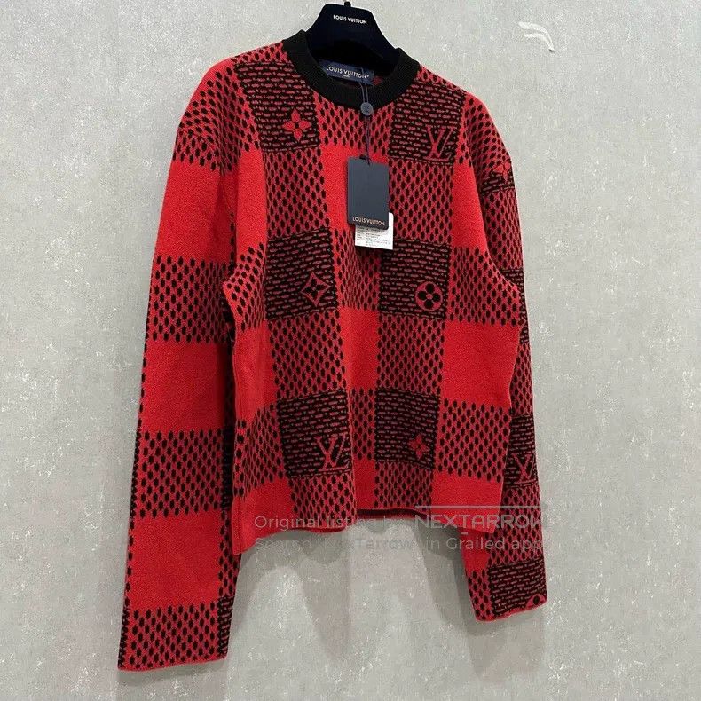 Louis Vuitton Louis Vuitton Logo Plaid Jacquard Crew Neck Pullover Long Size US XS / EU 42 / 0 - 3 Thumbnail