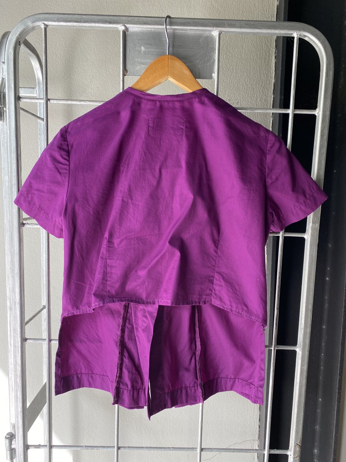 Comme des Garcons COMME des GARCONS Ruffled Purple Blouse Shirt Size M / US 6-8 / IT 42-44 - 14 Thumbnail