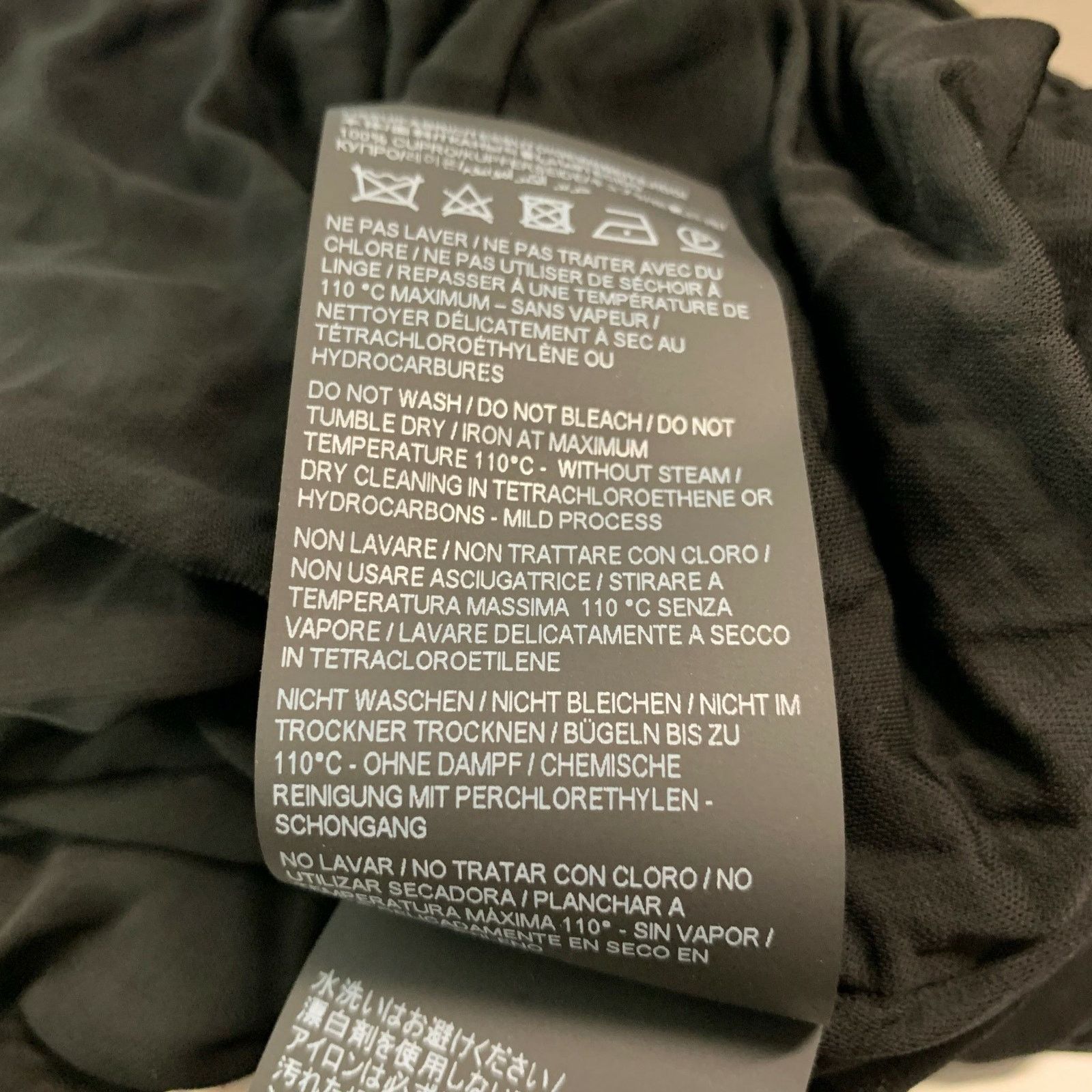 Saint Laurent Paris SAINT LAURENT Black Cupro Ruched Long Sleeve Cocktail Dress Size XS / US 0-2 / IT 36-38 - 7 Thumbnail