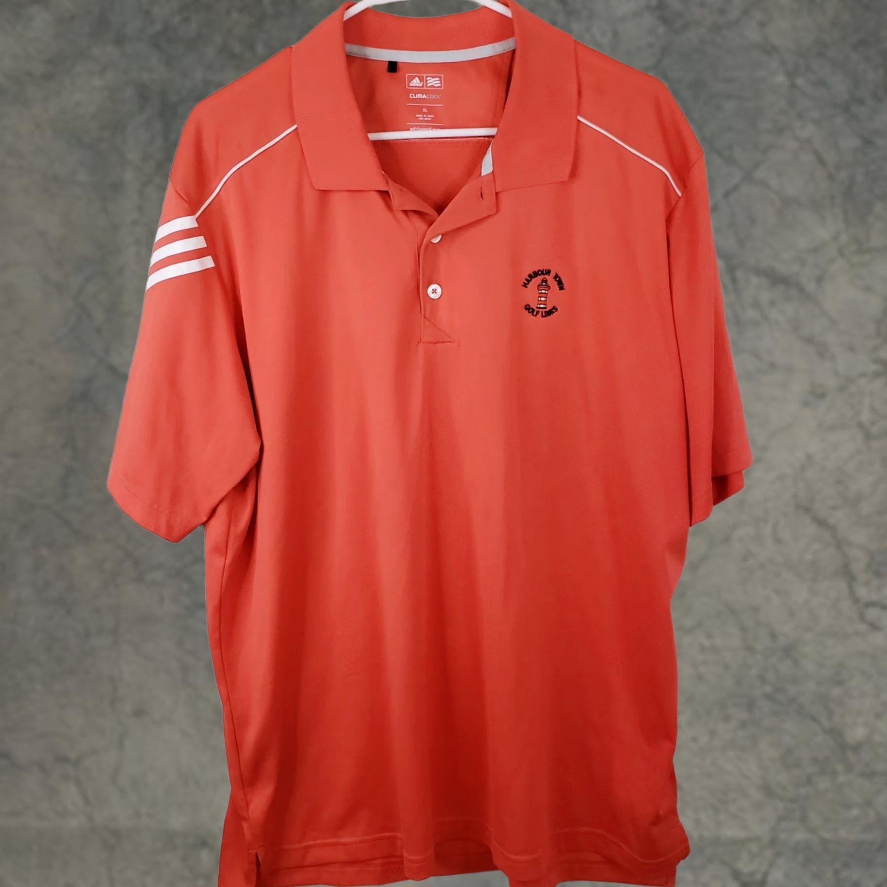 Adidas Adidas Climacool Polo Shirt Mens XL Orange Short Sleeve Golf Polo Shirt Size US XL / EU 56 / 4 - 1 Thumbnail