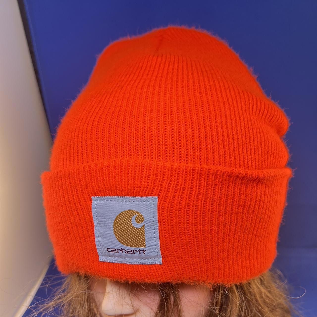 Carhartt Carhartt Acrylic Knit Beanie Hat - Vibrant Orange Size ONE SIZE - 2 Thumbnail