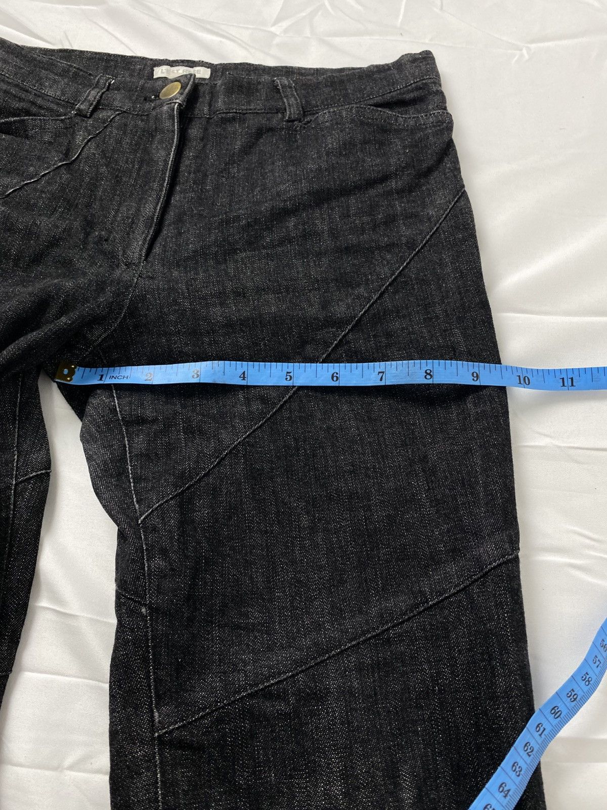 Tornado Mart L’est Rose Flared Lace Up Denim Pants like Tornado Mart Size US 28 / EU 44 - 16 Thumbnail