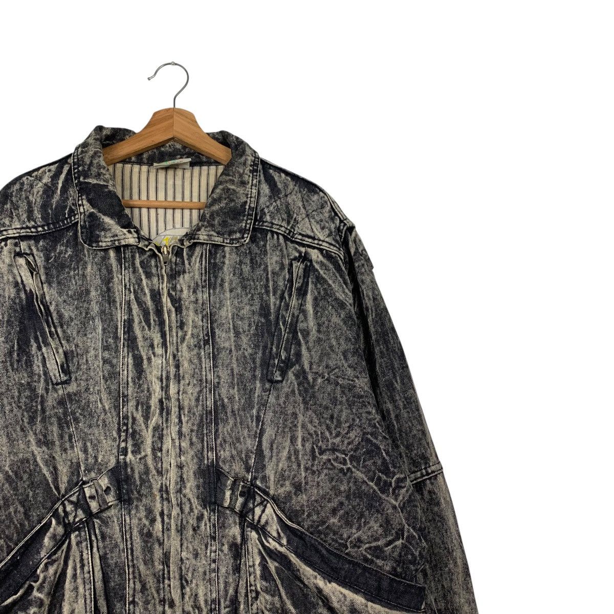 Urban Equipment URBAN EQUIPMENT Black Stone Wash Denim Jacket #2177-C96 Size US XL / EU 56 / 4 - 5 Thumbnail