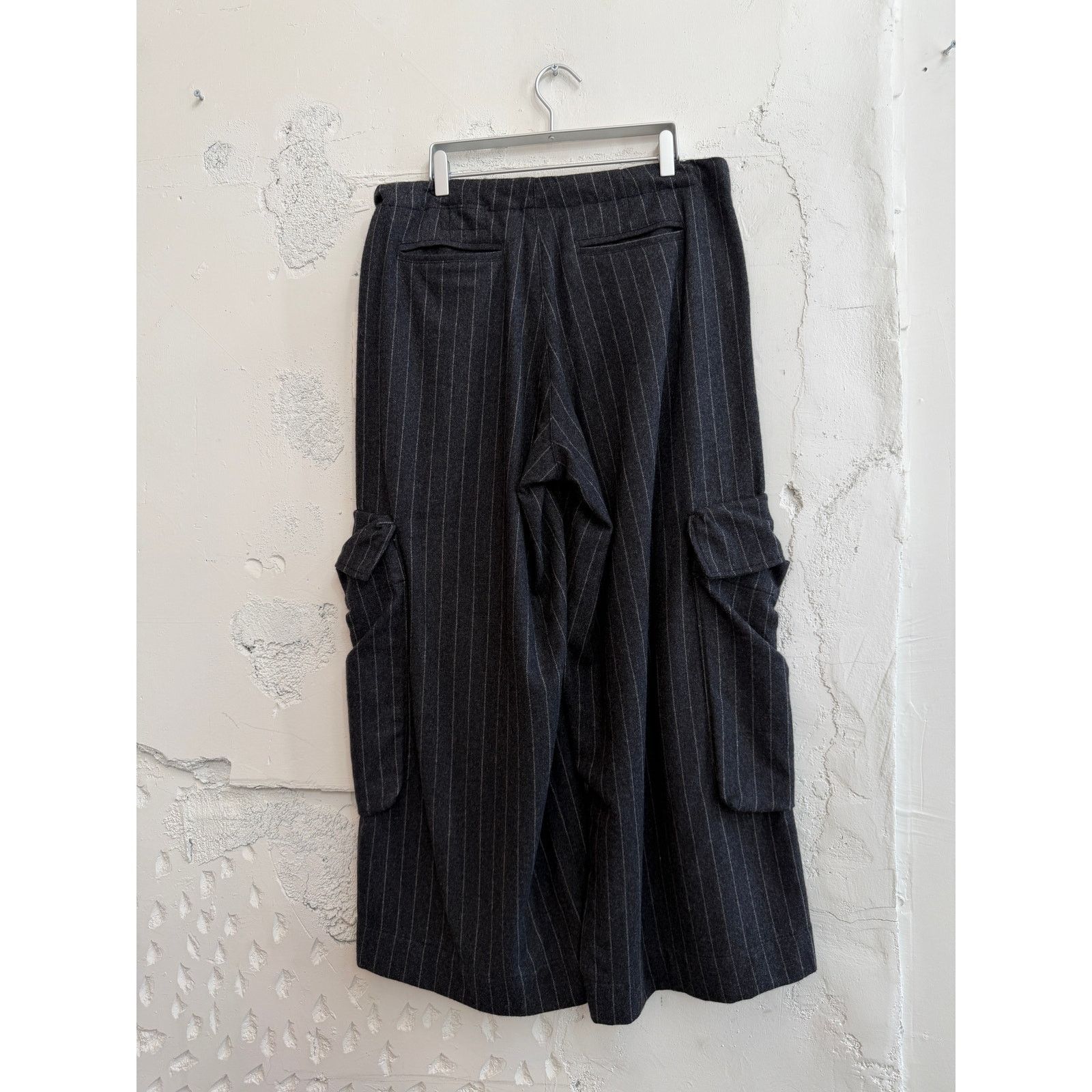 Greg Lauren Greg Lauren Chalkstripe Wide Leg Lounge Pants Size US 30 / EU 46 - 2 Thumbnail