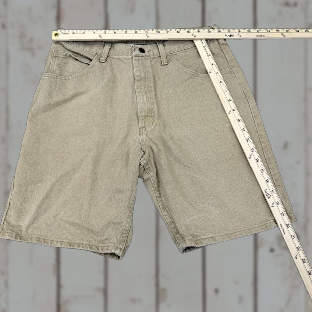 Wrangler VTG Wrangler Shorts Mens 34 Beige Denim Relaxed Fit 5 Pocket Bermuda Summer Spring Casual Workwear Mens Size US 34 / EU 50 - 1 Thumbnail