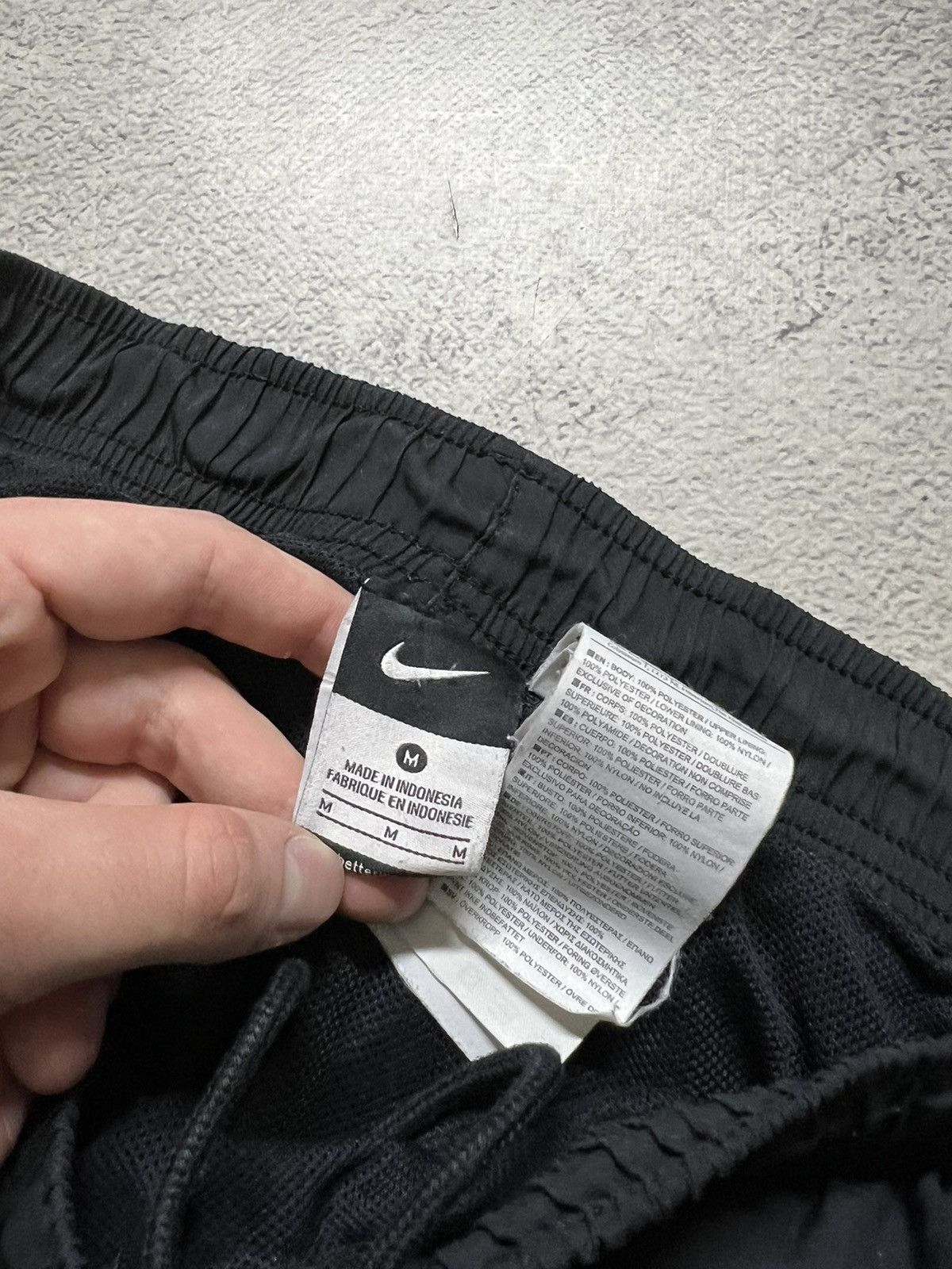 Nike × Vintage Vintage Y2K Nike Nylon Mini Swoosh Faded Pants 00’s Size US 32 / EU 48 - 10 Thumbnail