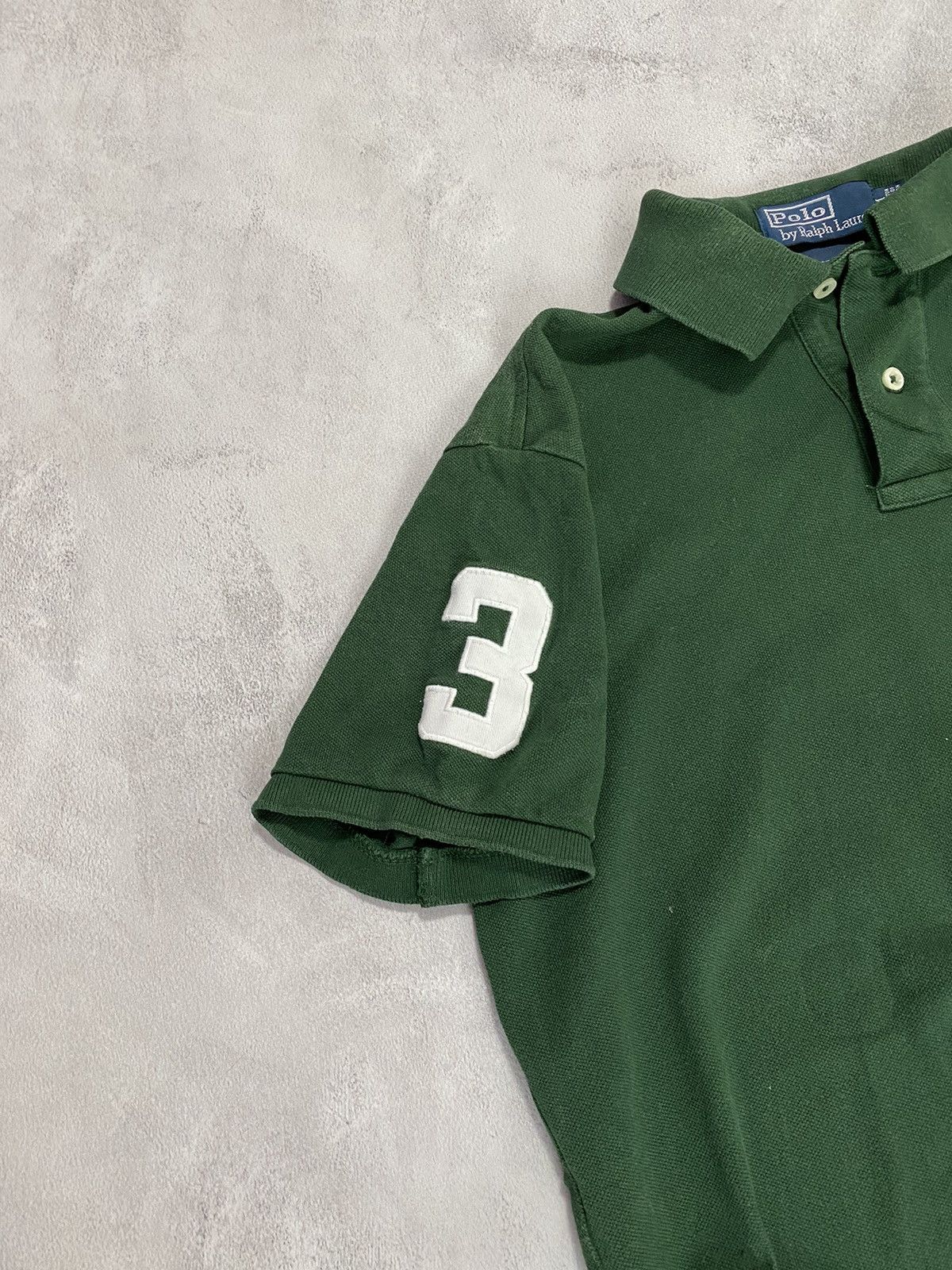 Polo Ralph Lauren × Ralph Lauren × Vintage 🔫 Vintage Polo Ralph Lauren Pique Triple Pony Number 3 Size US M / EU 48-50 / 2 - 2 Thumbnail