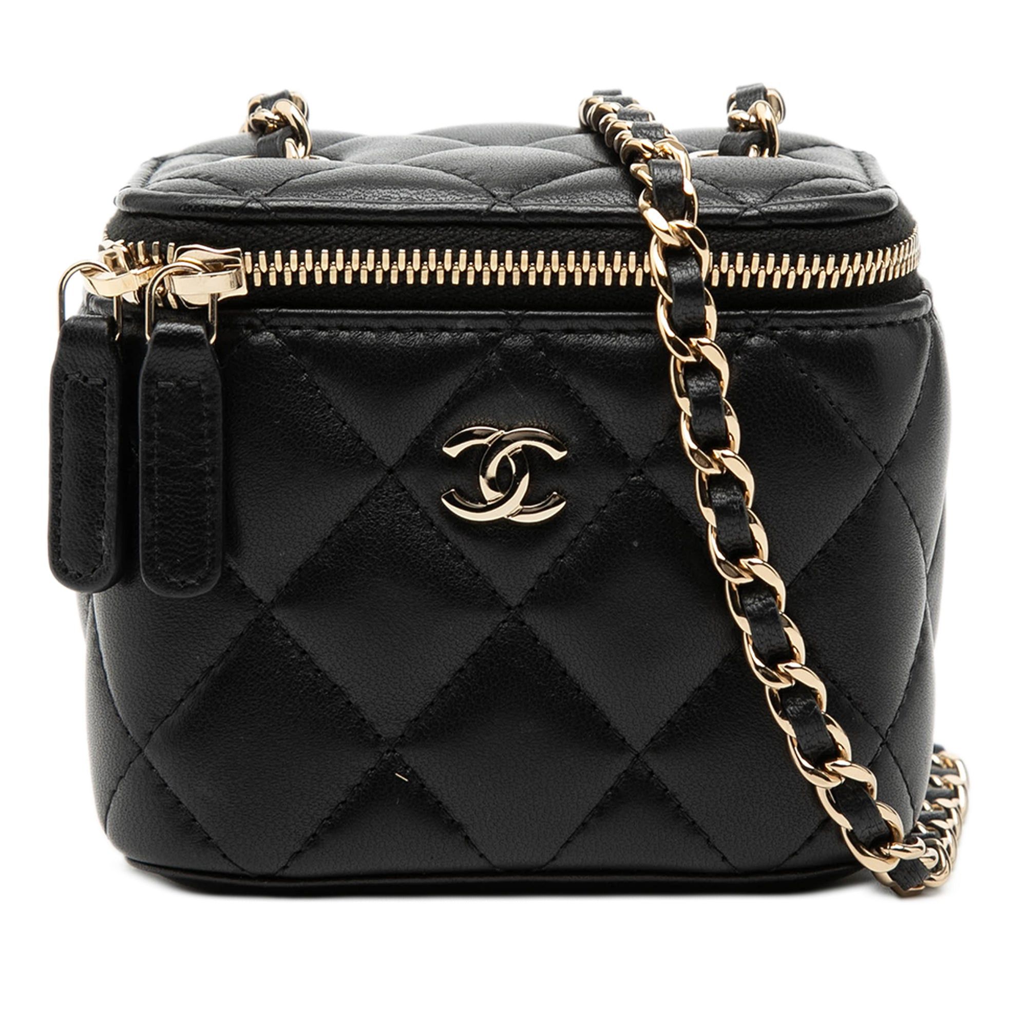 Chanel Mini Quilted Lambskin Vanity Case with Chain Size ONE SIZE - 1 Thumbnail