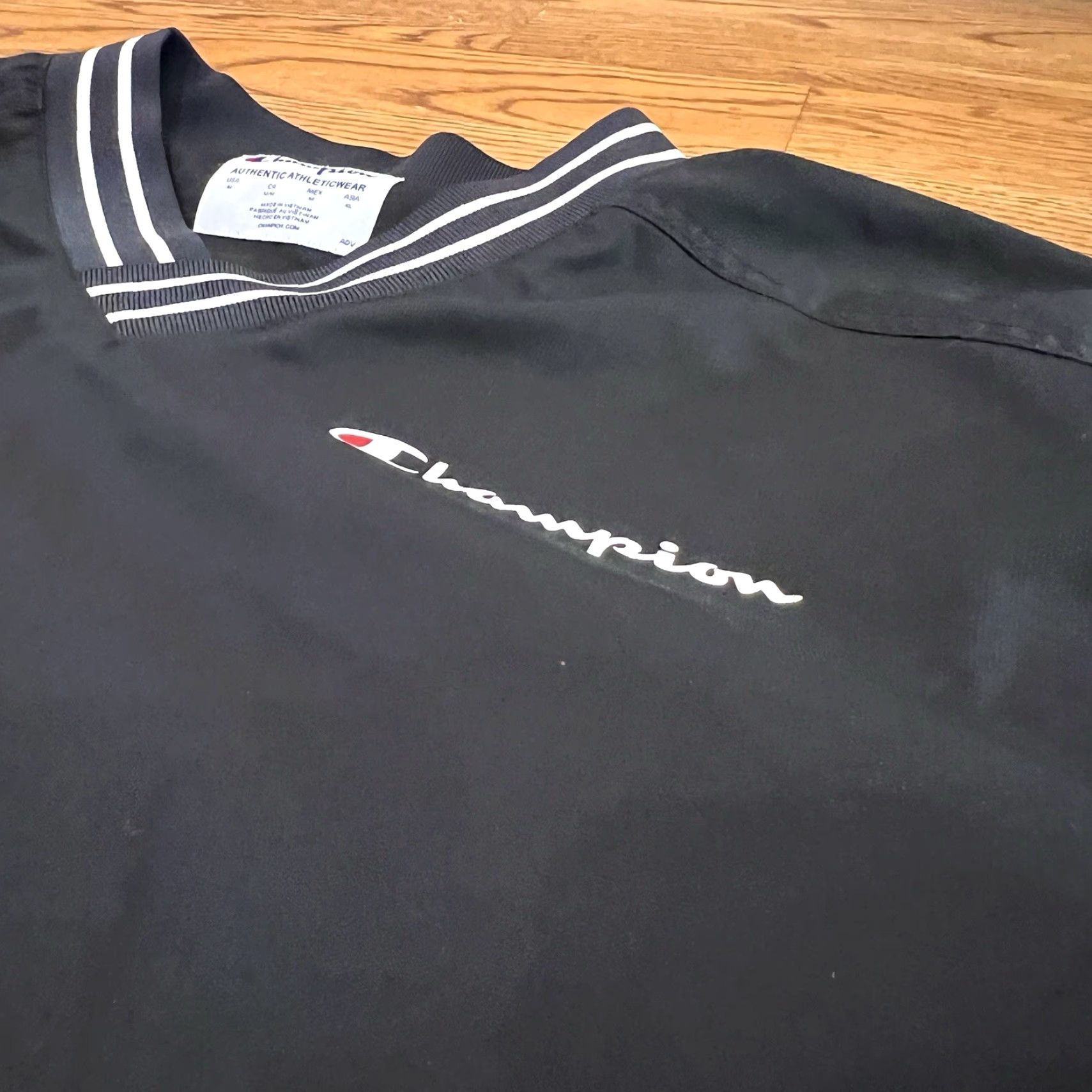 Champion Champion Jacket Mens Medium Black Scout Stadium Wind Water Resistant Baseball Size US M / EU 48-50 / 2 - 3 Thumbnail