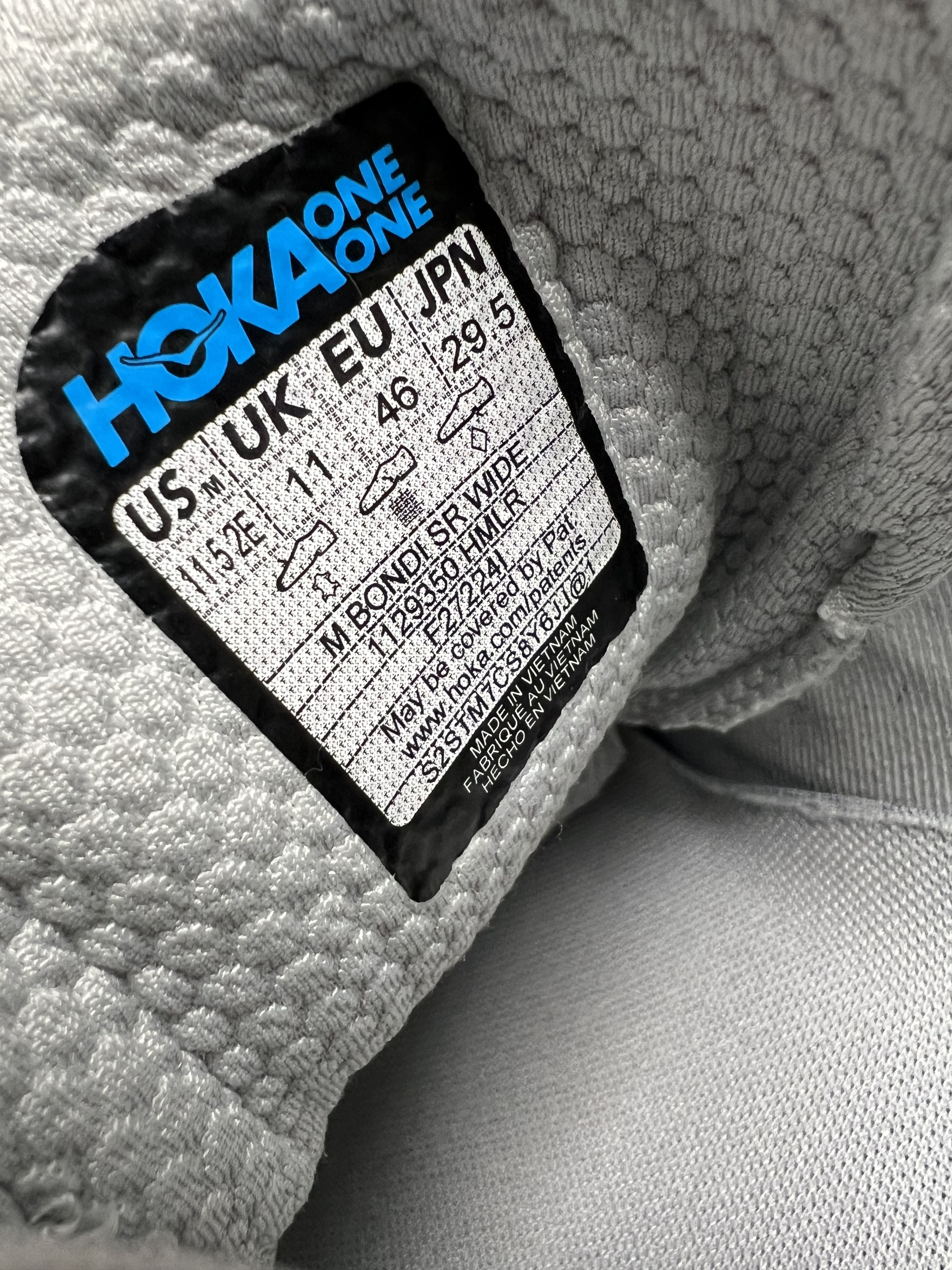 Hoka × Leather 11.5 EE Hoka One One Bondi SR Wide Running Shoes Walking Size US 11.5 / EU 44-45 - 18 Thumbnail