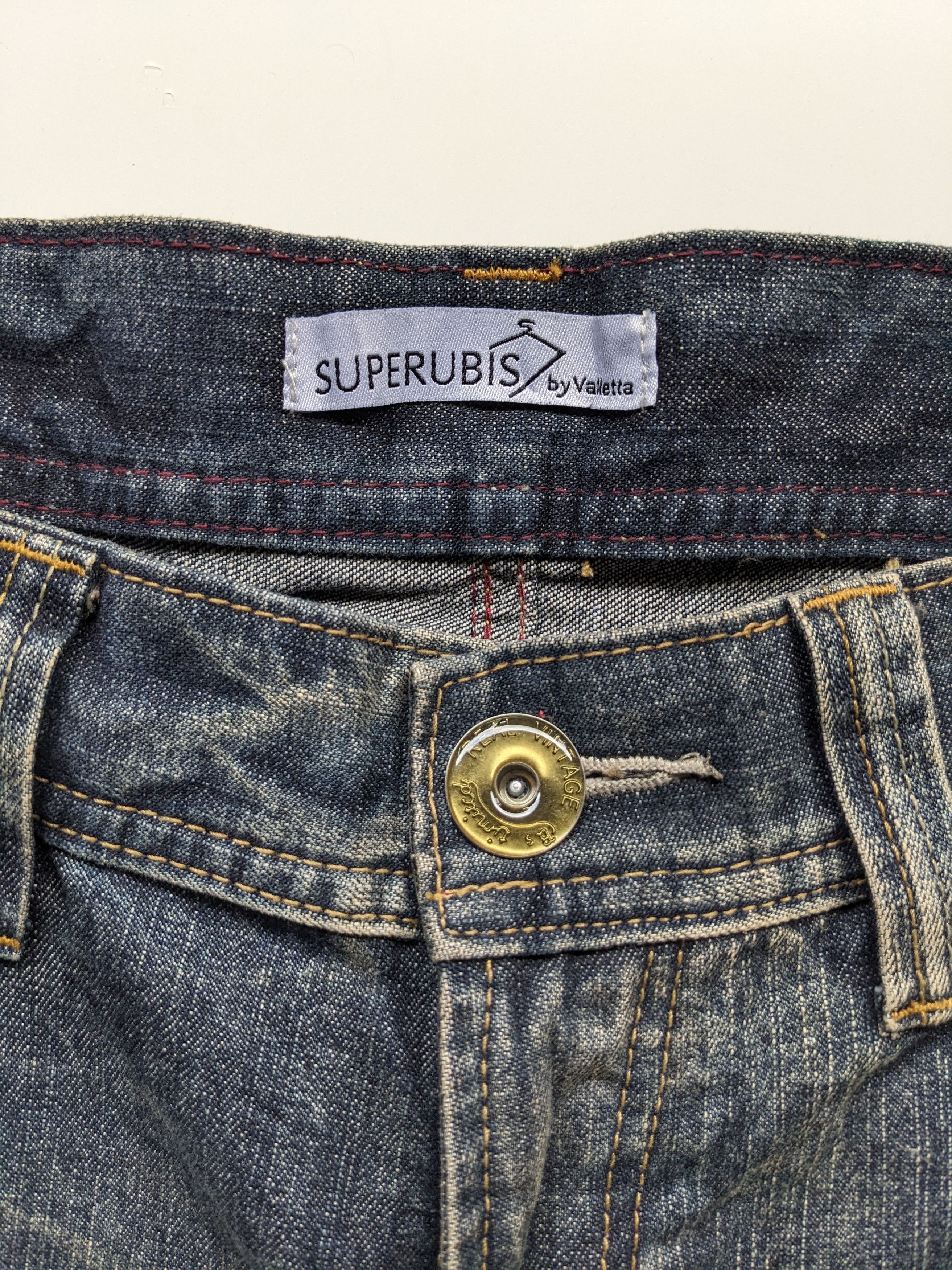 Japanese Brand × Jean Superubis clawmark electric faded jeans Size US 32 / EU 48 - 7 Thumbnail