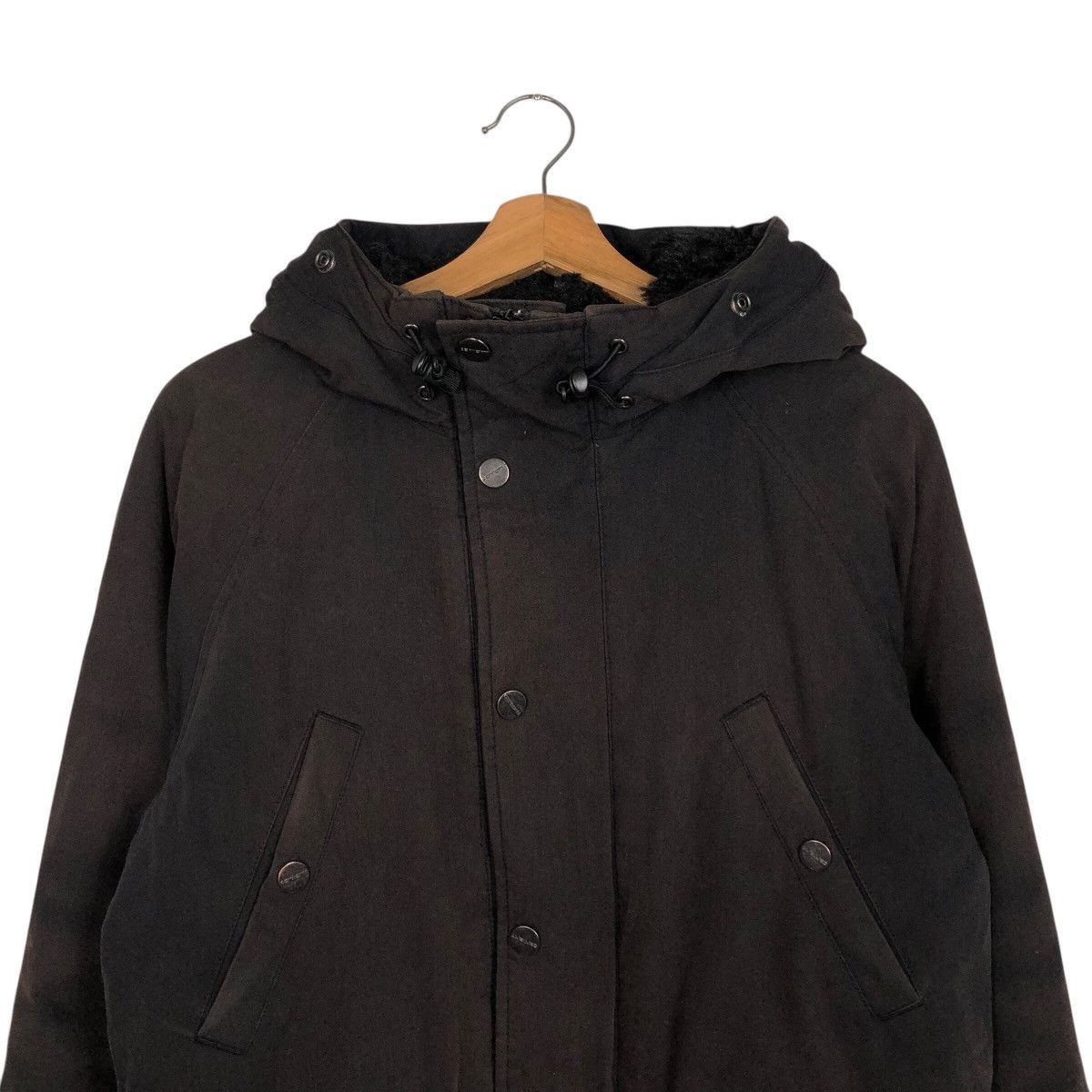 Carhartt Carhartt Hooded Work Jacket Black Canvas Full Zip Size US XS / EU 42 / 0 - 4 Thumbnail