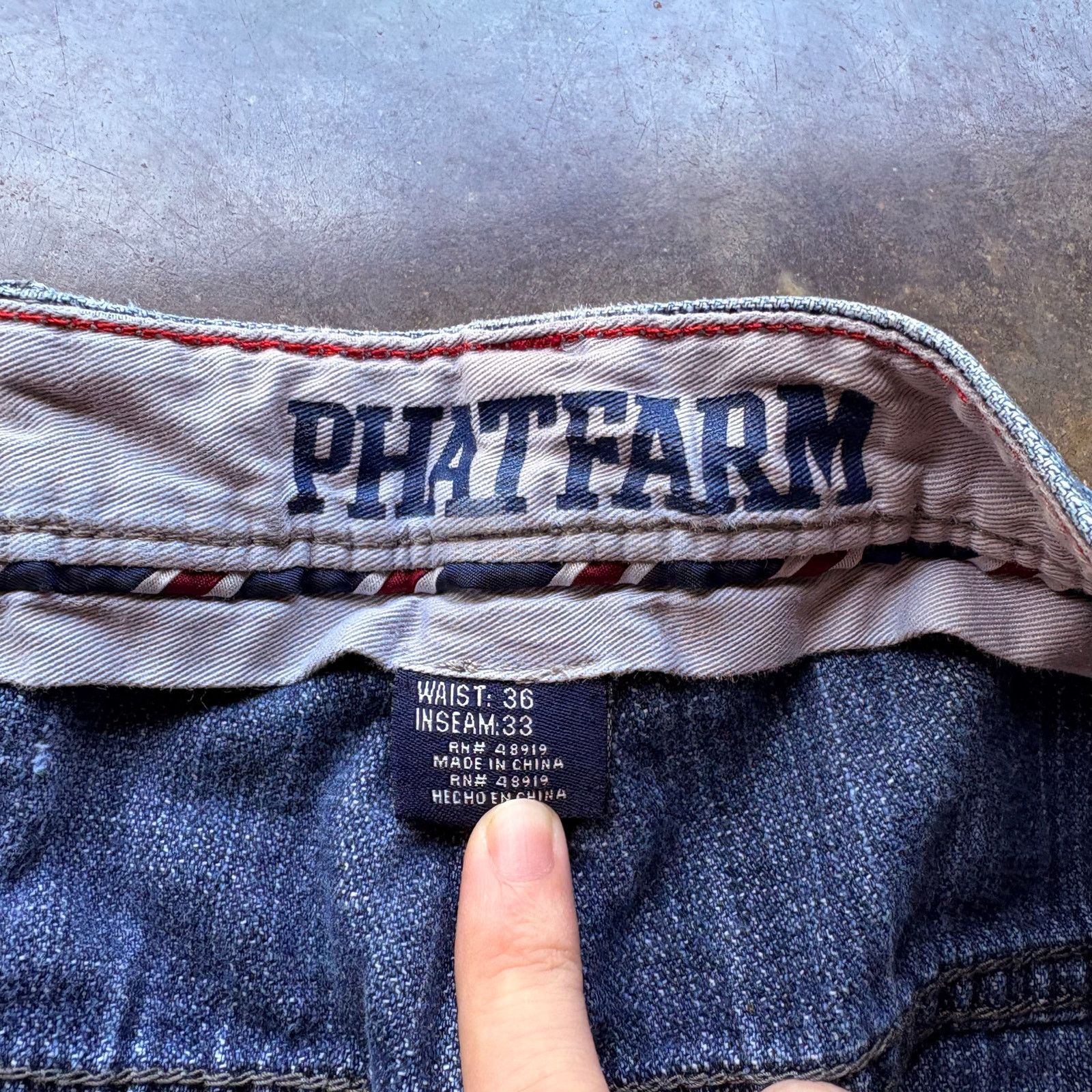 Phat Farm Crazy Vintage Baggy Y2K PHAT FARM Skater Jeans Size US 36 / EU 52 - 4 Thumbnail