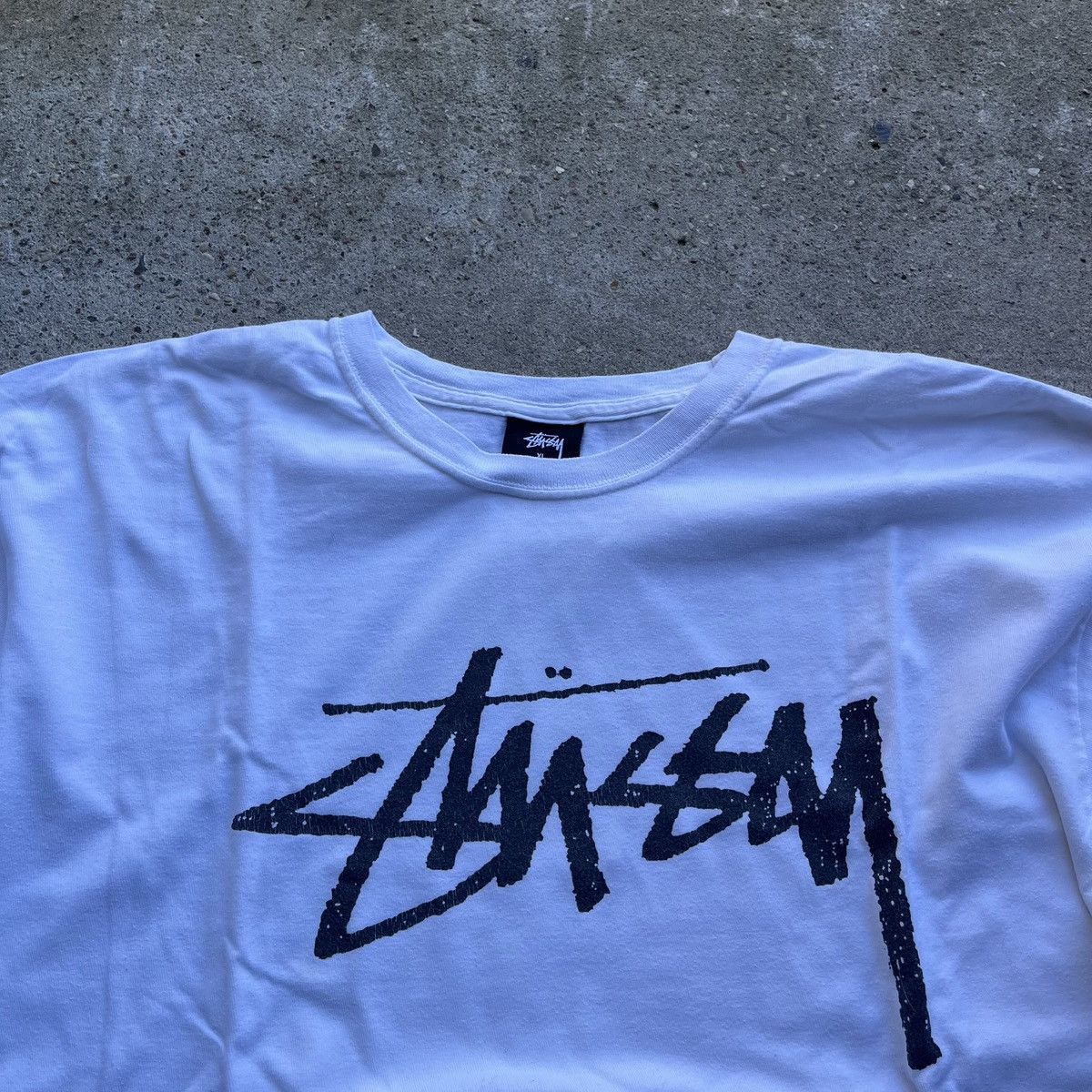Stussy × Vintage Stussy Big Logo T-Shirt Long Sleeve Skateboard Y2K Size US XL / EU 56 / 4 - 2 Thumbnail