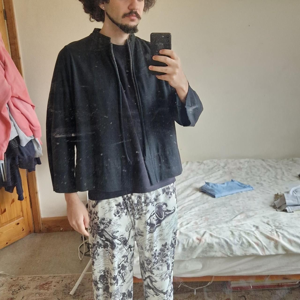 Y's for Men Mens vintage Y's by yohji yamamoto black cotton cardigan Size US L / EU 52-54 / 3 - 8 Thumbnail