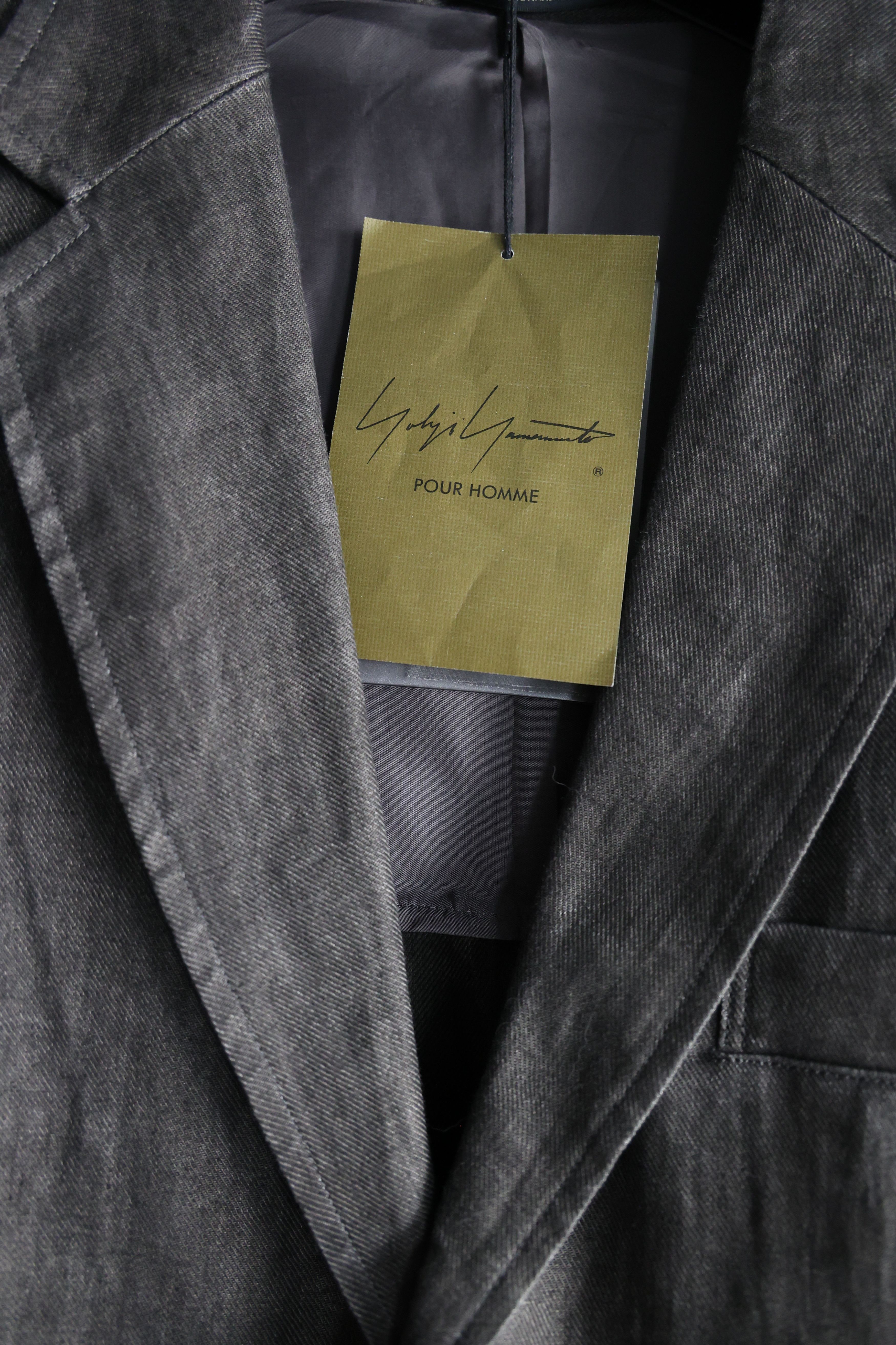 Yohji Yamamoto yohji yamamoto pour homme blazer jacket top linen Size US M / EU 48-50 / 2 - 4 Thumbnail