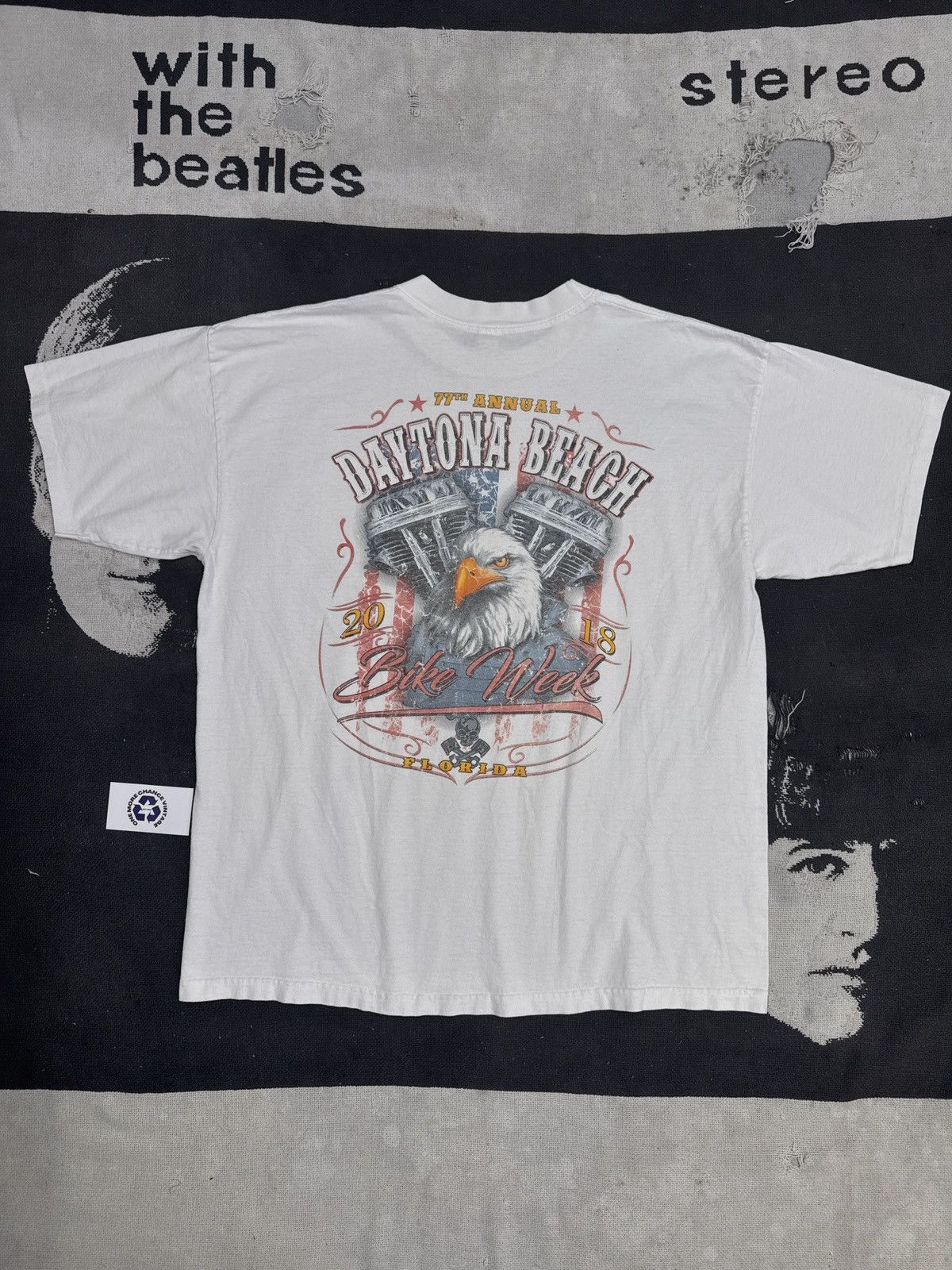 Vintage Racing Motorcycles Daytona Beach 2018 Bike Week T-Shirt Size US XXL / EU 58 / 5 - 2 Thumbnail