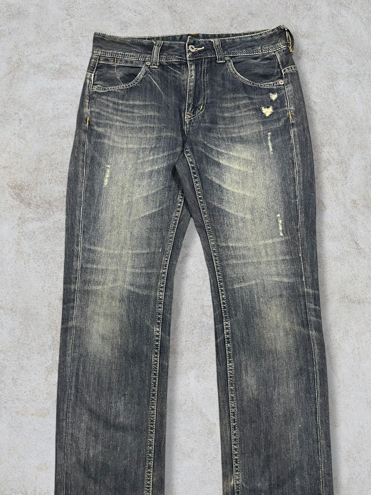 Kapital Japanese Y2K Heart Market Buckle Back Love Embroidery Jeans Size 30" / US 8 / IT 44 - 2 Thumbnail