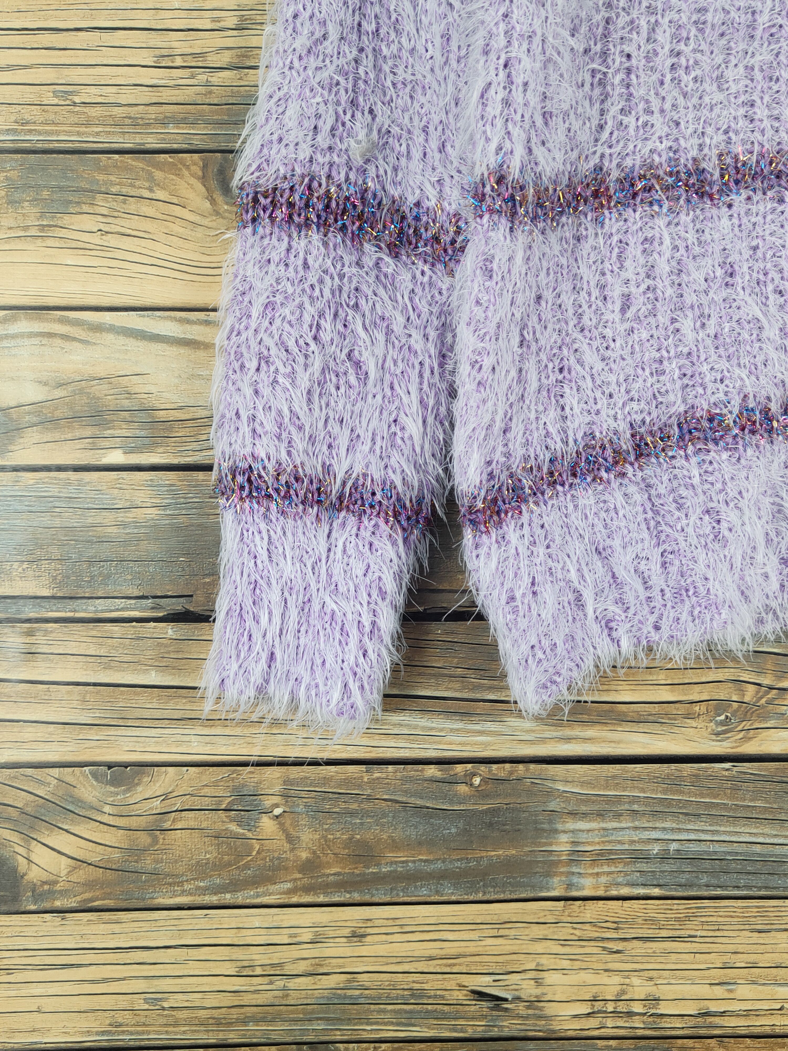 Japanese Brand Japanese Brand Purple Shag Shaggy Fur Mohair Knitwear #W1657 Size S / US 4 / IT 40 - 4 Thumbnail