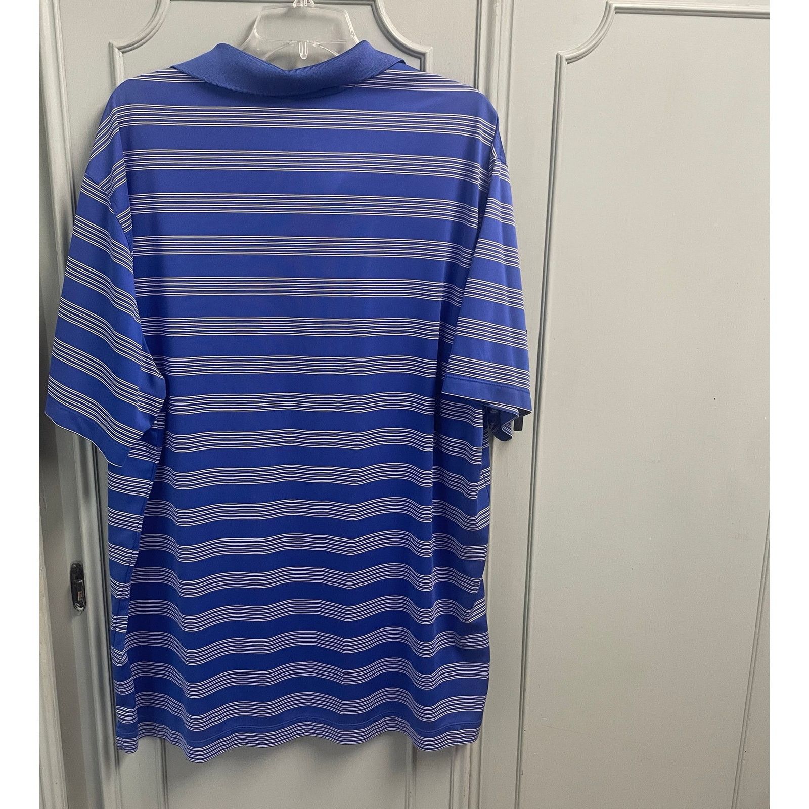 Nike Nike Golf Tour Performance Mens XXL Blue White Striped Size US XXL / EU 58 / 5 - 4 Thumbnail