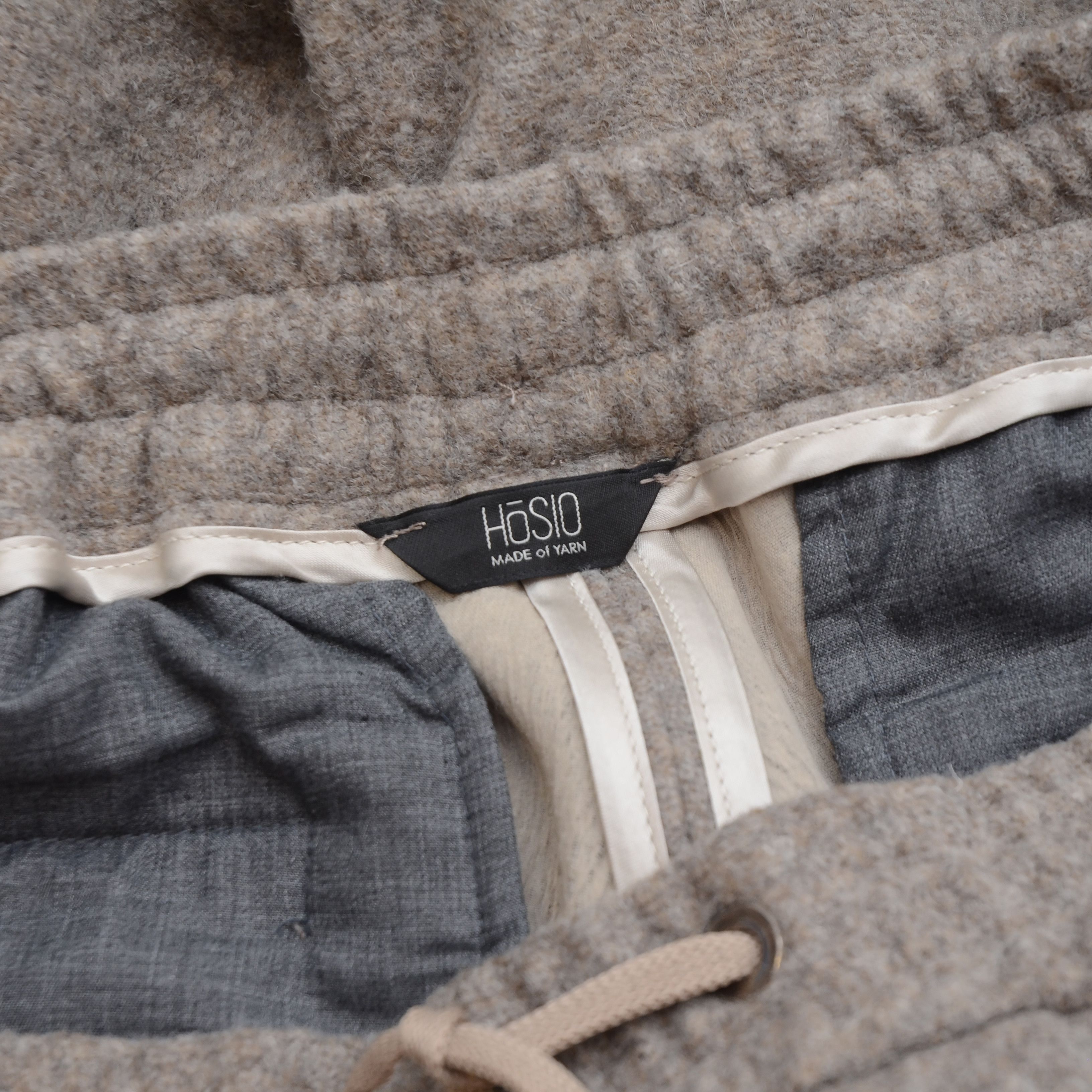Other Luxury Hosio made of Yarn Beige Wool Cropet Pants Size 50 Size 40R - 13 Thumbnail