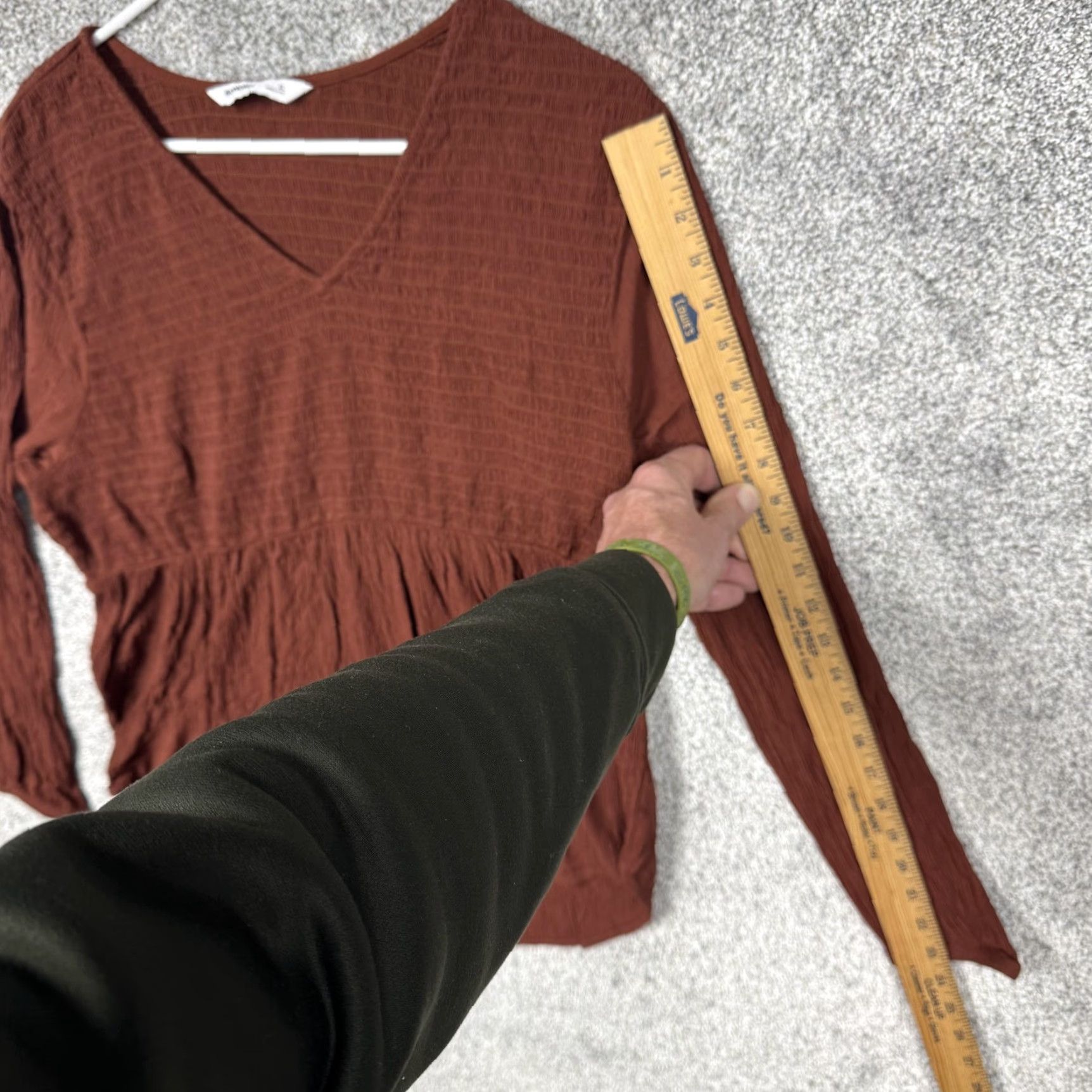 Vintage Sonoma Goods for Life Top XL Rust Peasant Milkmaid Cottagecore Boho Womens Size XL / US 12-14 / IT 48-50 - 3 Thumbnail