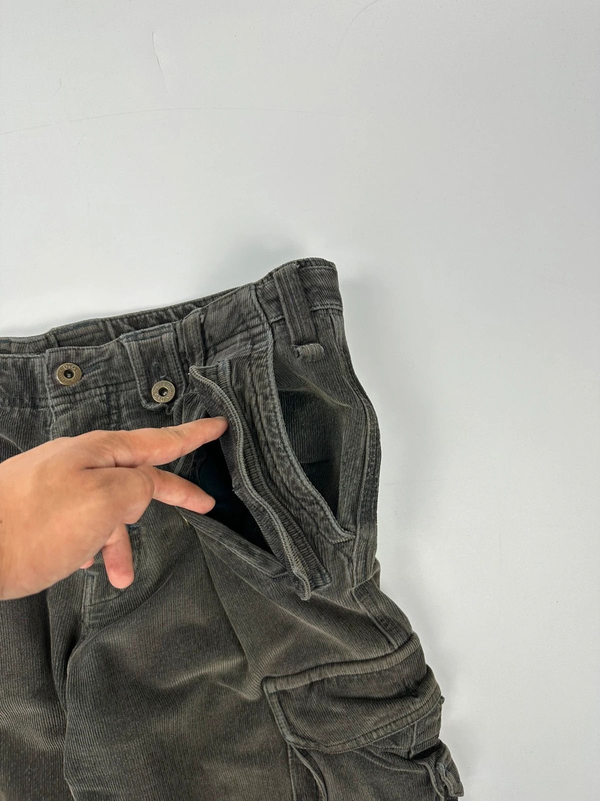 Dolce & Gabbana Dolce & Gabbana Khaki Cargo Corduroy Pants Size US 38 / EU 54 - 10 Thumbnail