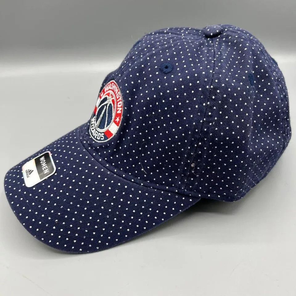 Adidas Washington Wizards Hat Women Polka Dots Adidas Strap Back Size ONE SIZE - 2 Thumbnail