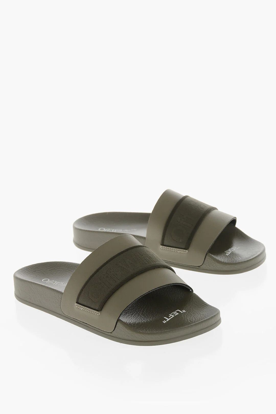 Off-White og1mm0426 Rubber Slides in Brown Size US 5.5 / EU 38 - 3 Thumbnail